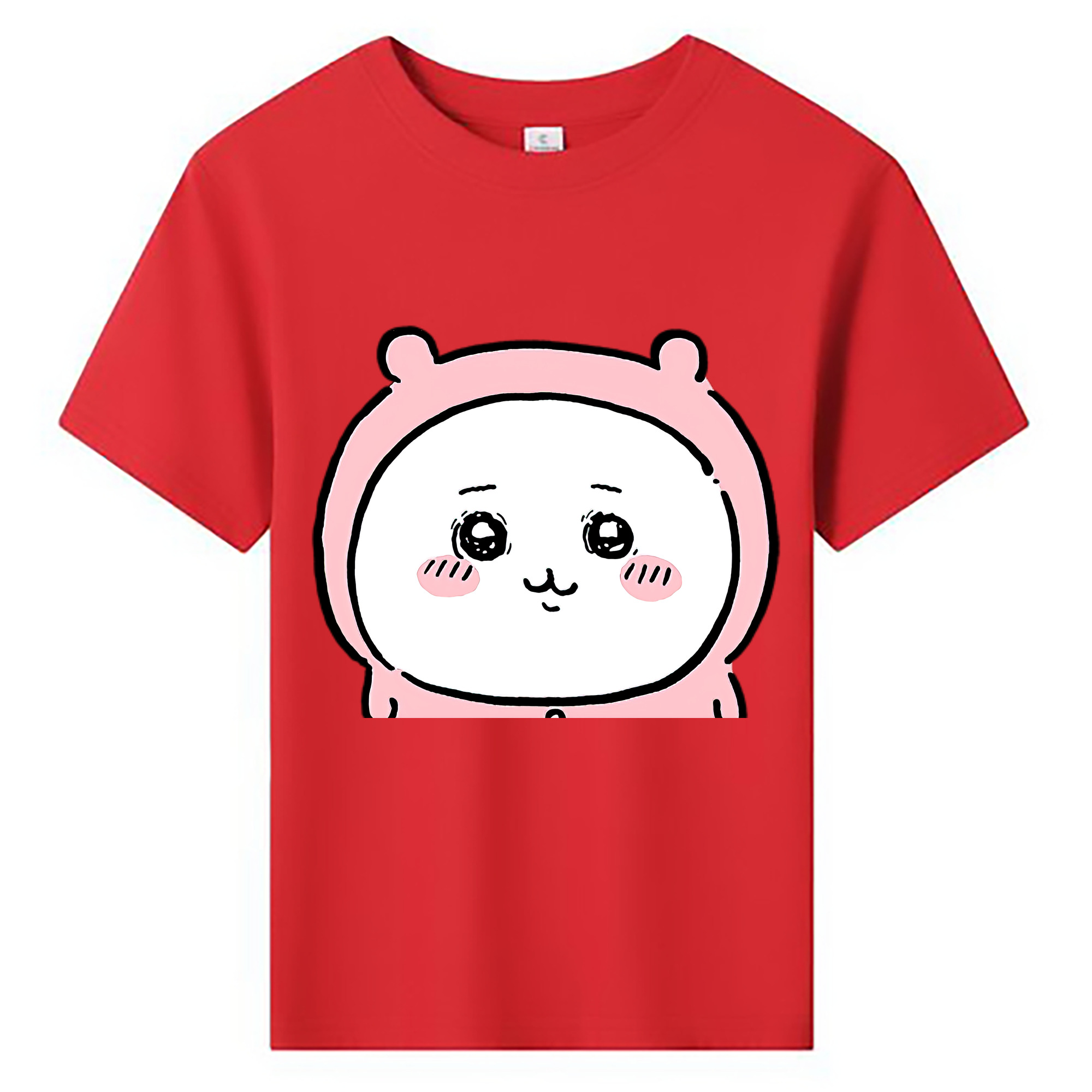 （画像用） ちいかわ ちいかわ Chii-kawa chiikawa 綿100％キッズTシャツ（フロントプリント）