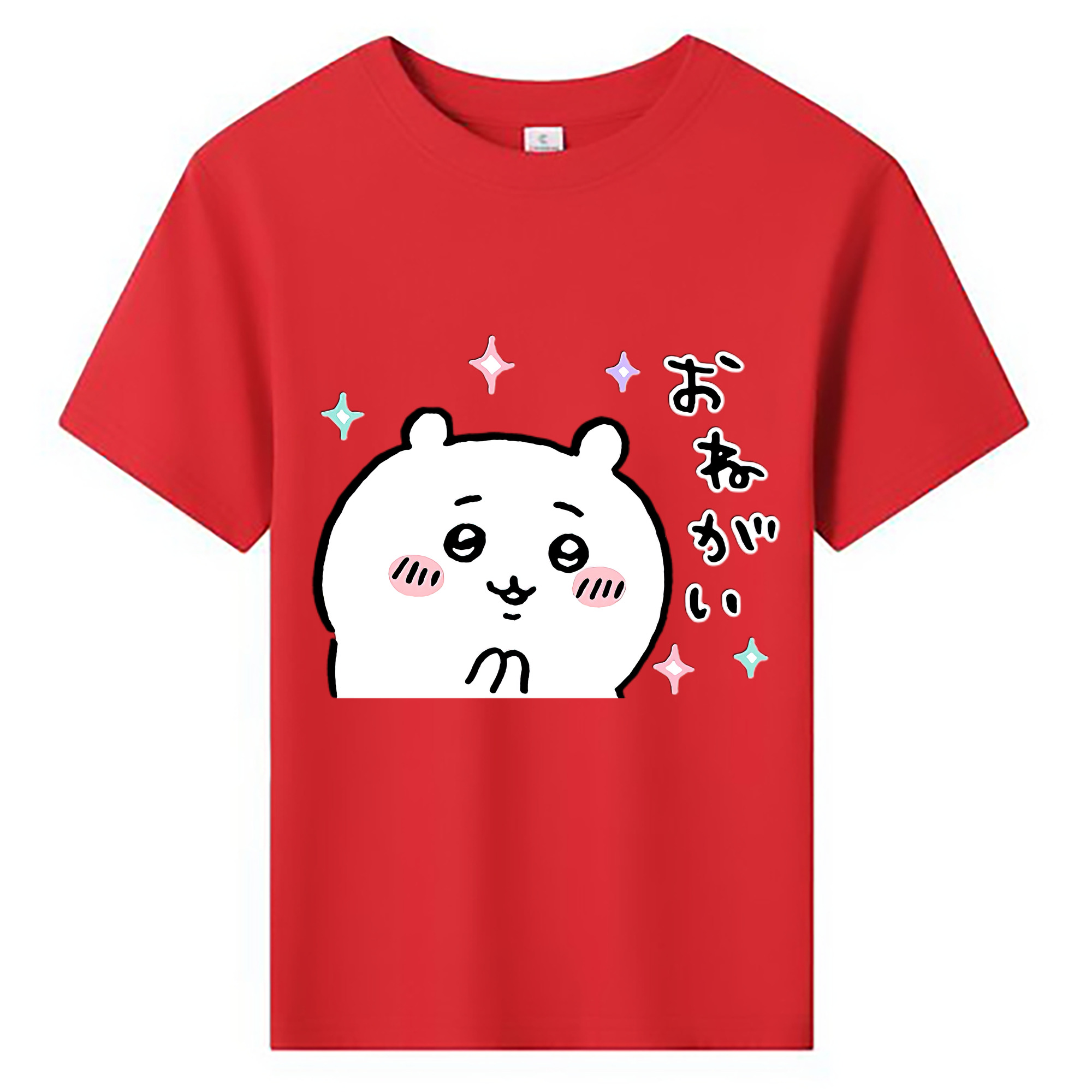 （画像用） ちいかわ ちいかわ Chii-kawa chiikawa 綿100％キッズTシャツ（フロントプリント）