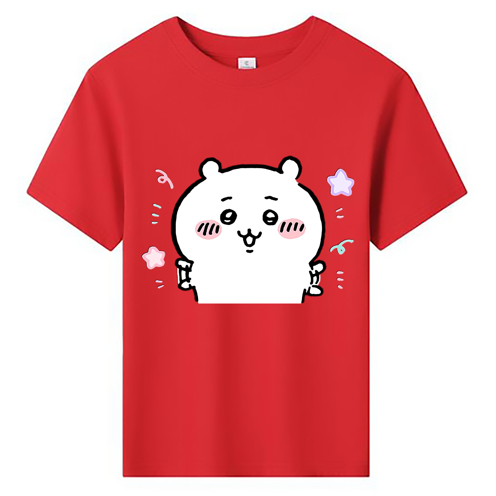 （画像用） ちいかわ ちいかわ Chii-kawa chiikawa 綿100％キッズTシャツ（フロントプリント）