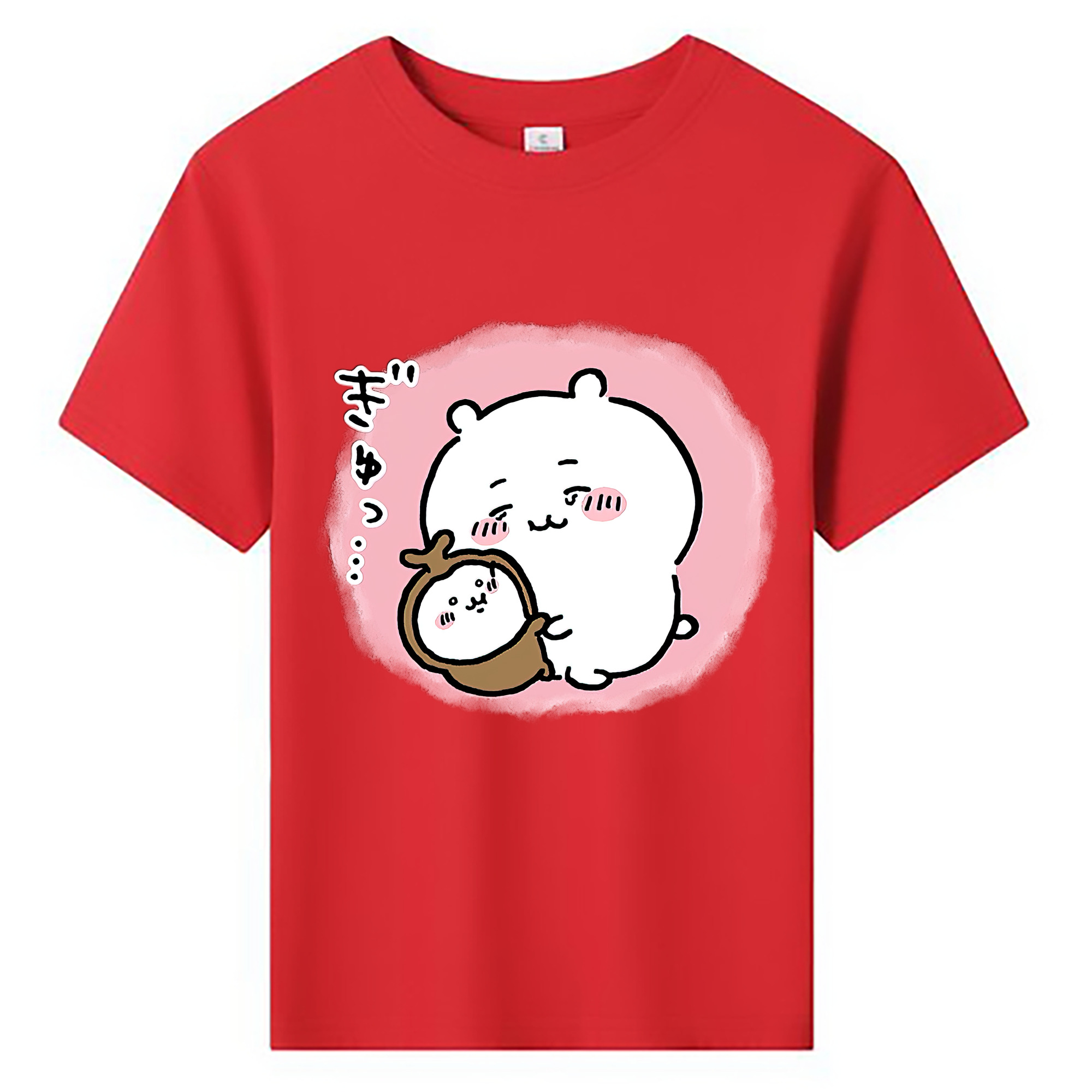 （画像用） ちいかわ ちいかわ Chii-kawa chiikawa 綿100％キッズTシャツ（フロントプリント）