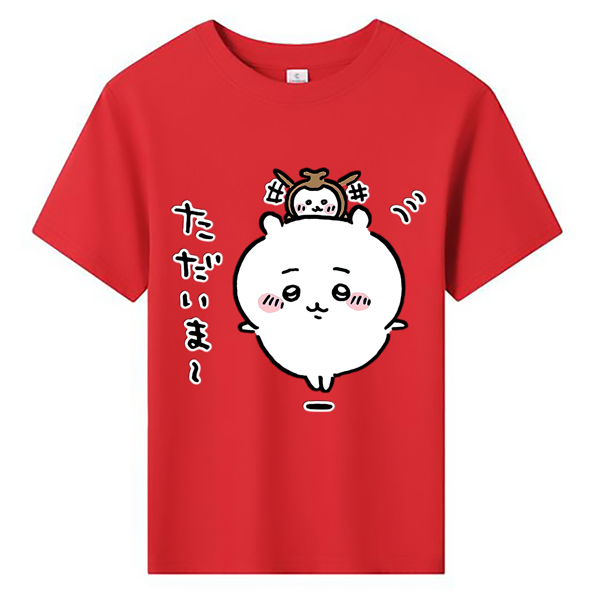 （画像用） ちいかわ ちいかわ Chii-kawa chiikawa 綿100％キッズTシャツ（フロントプリント）