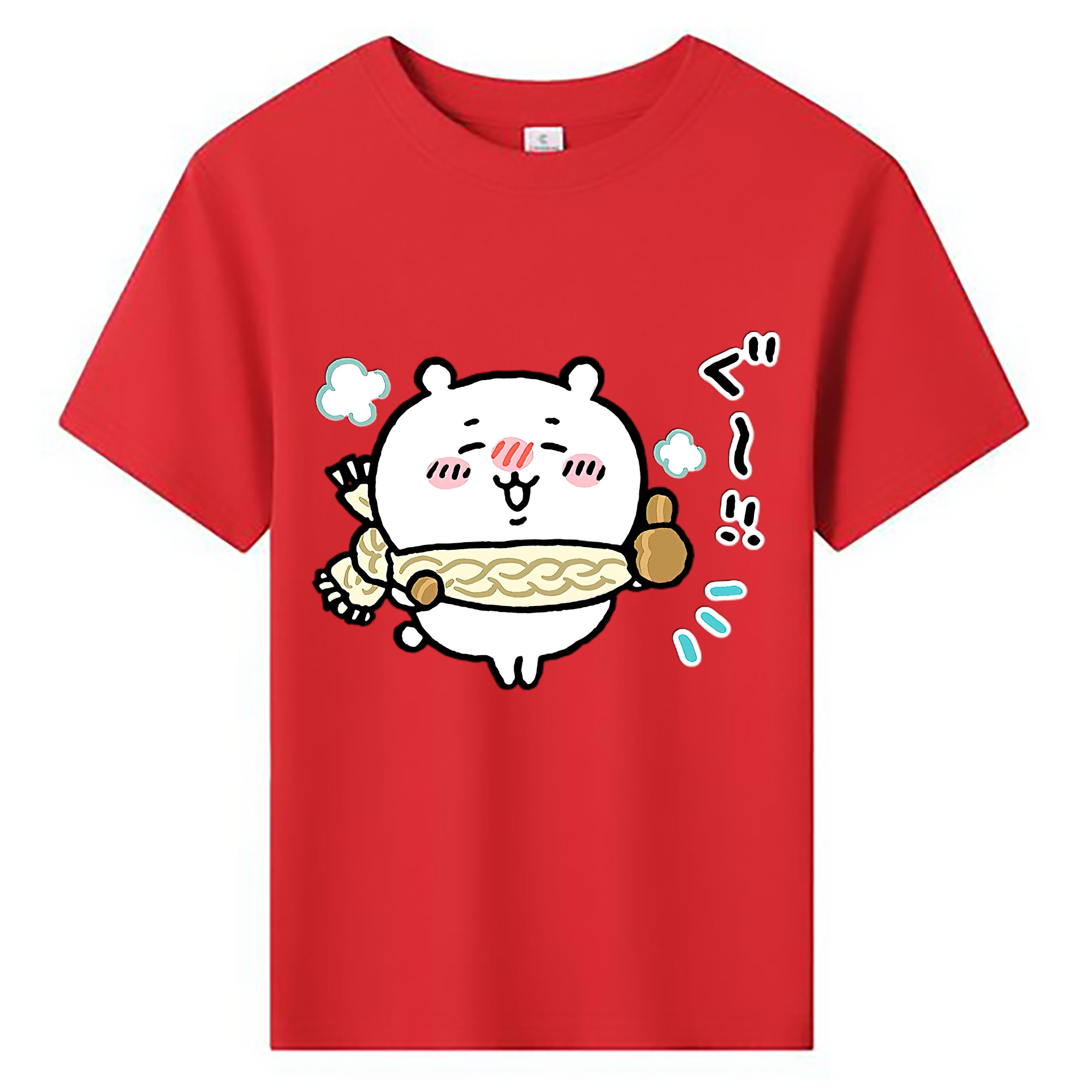 （画像用） ちいかわ ちいかわ Chii-kawa chiikawa 綿100％キッズTシャツ（フロントプリント）