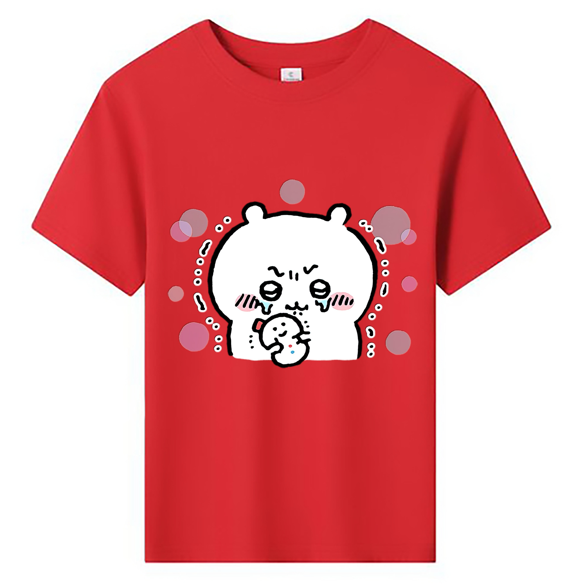 （画像用） ちいかわ ちいかわ Chii-kawa chiikawa 綿100％キッズTシャツ（フロントプリント）