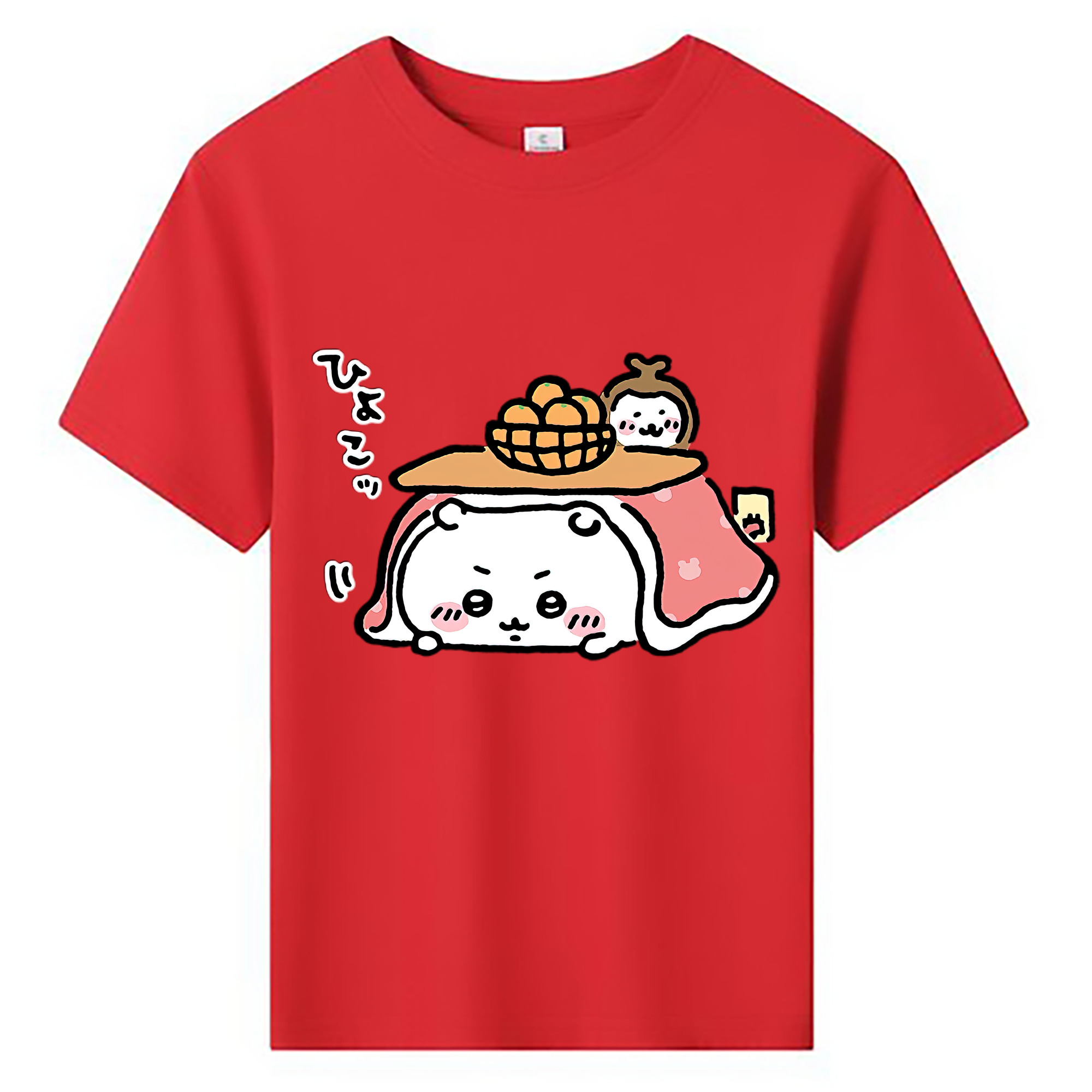 （画像用） ちいかわ ちいかわ Chii-kawa chiikawa 綿100％キッズTシャツ（フロントプリント）