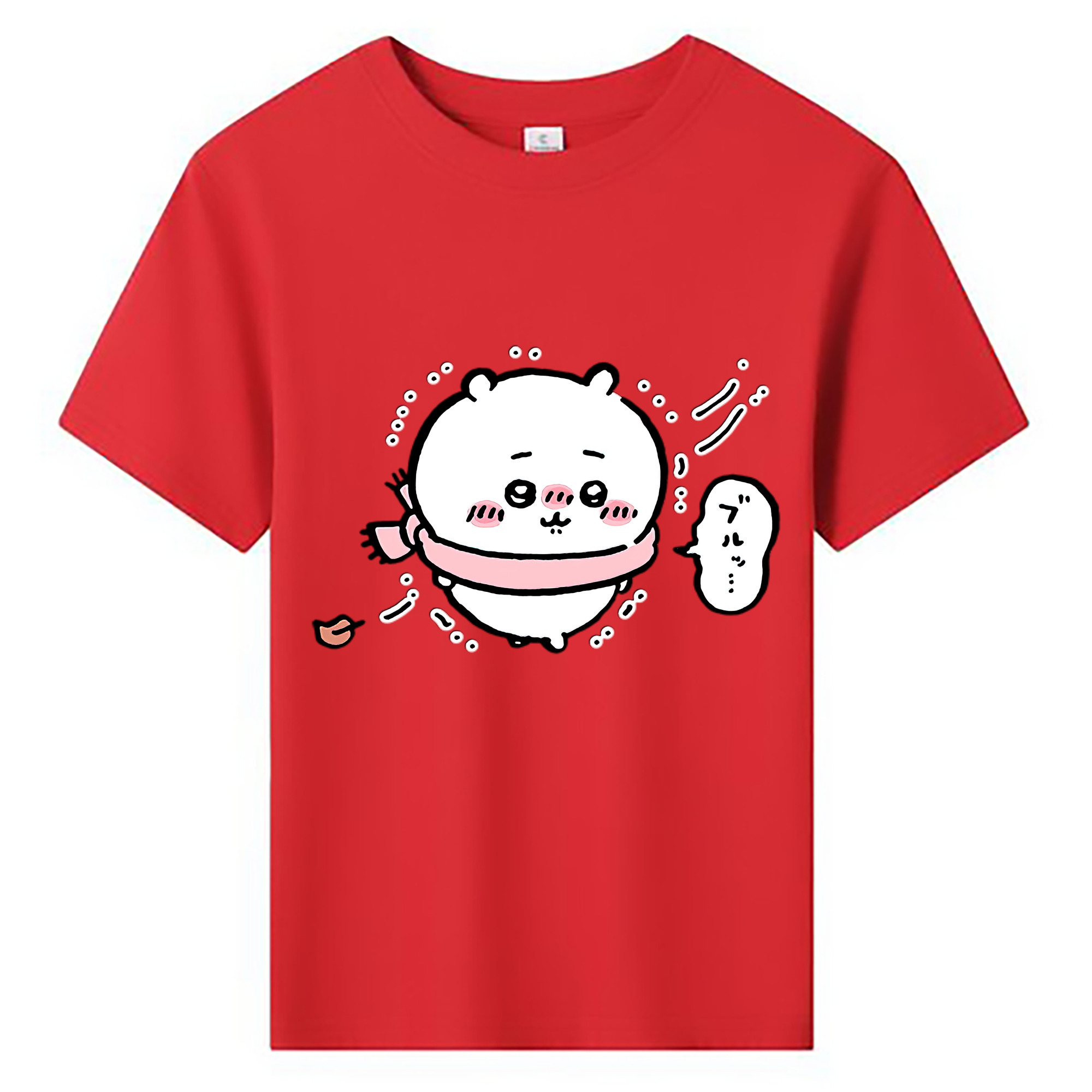 （画像用） ちいかわ ちいかわ Chii-kawa chiikawa 綿100％キッズTシャツ（フロントプリント）