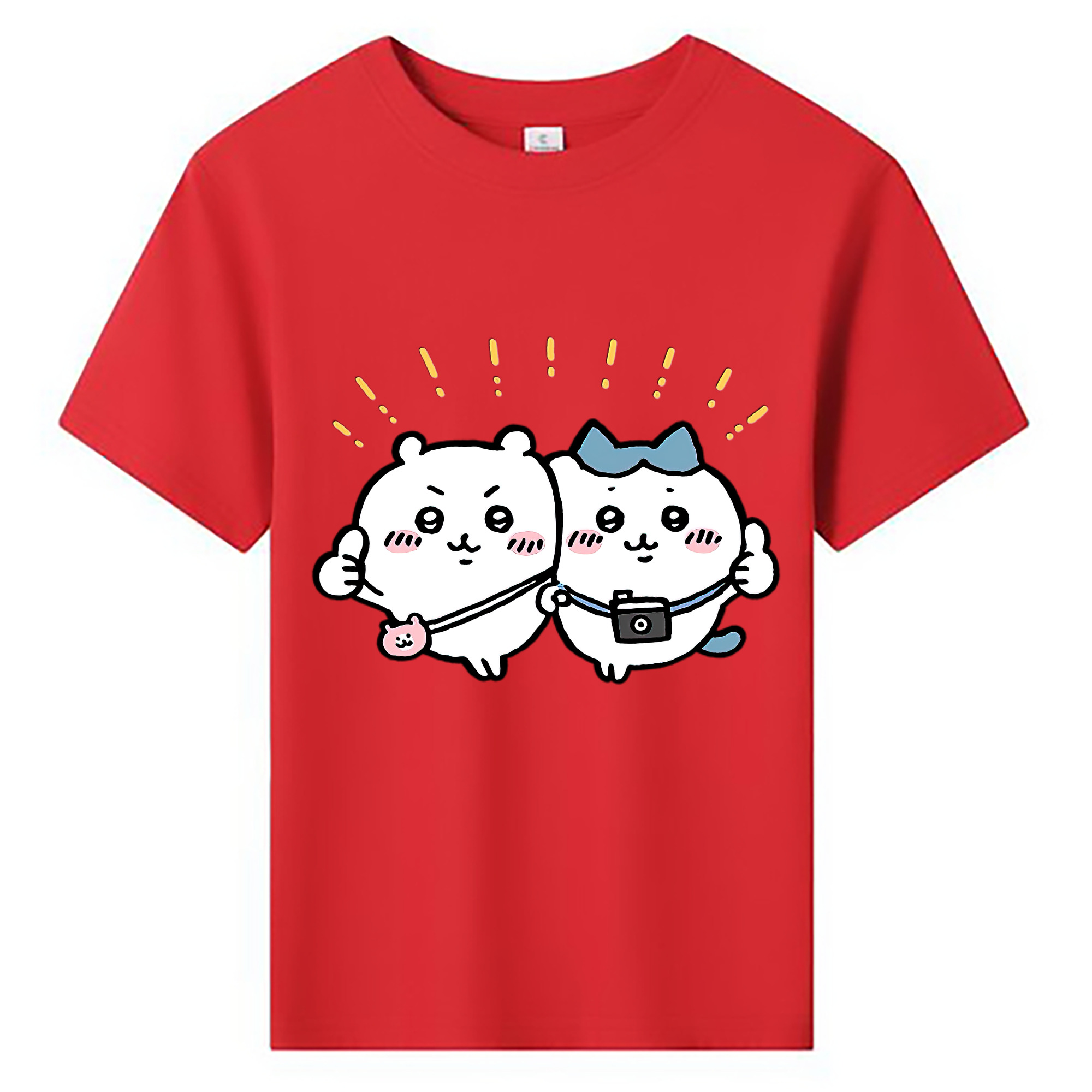 （画像用） ちいかわ ちいかわ Chii-kawa chiikawa 綿100％キッズTシャツ（フロントプリント）