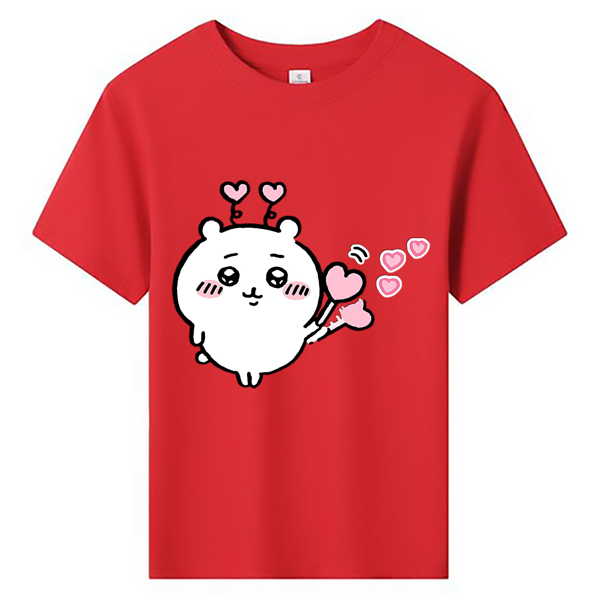 （画像用） ちいかわ ちいかわ Chii-kawa chiikawa 綿100％キッズTシャツ（フロントプリント）