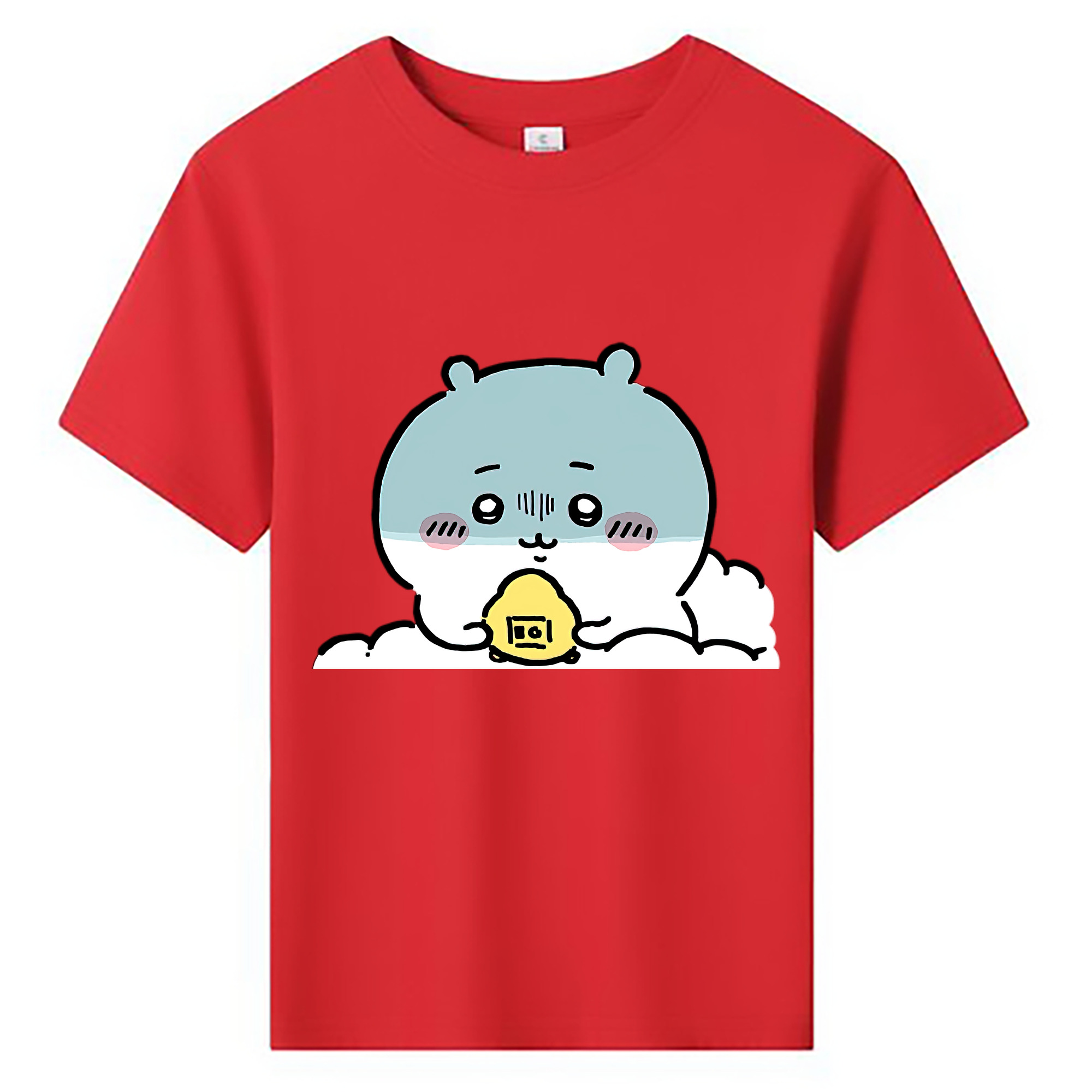 （画像用） ちいかわ ちいかわ Chii-kawa chiikawa 綿100％キッズTシャツ（フロントプリント）