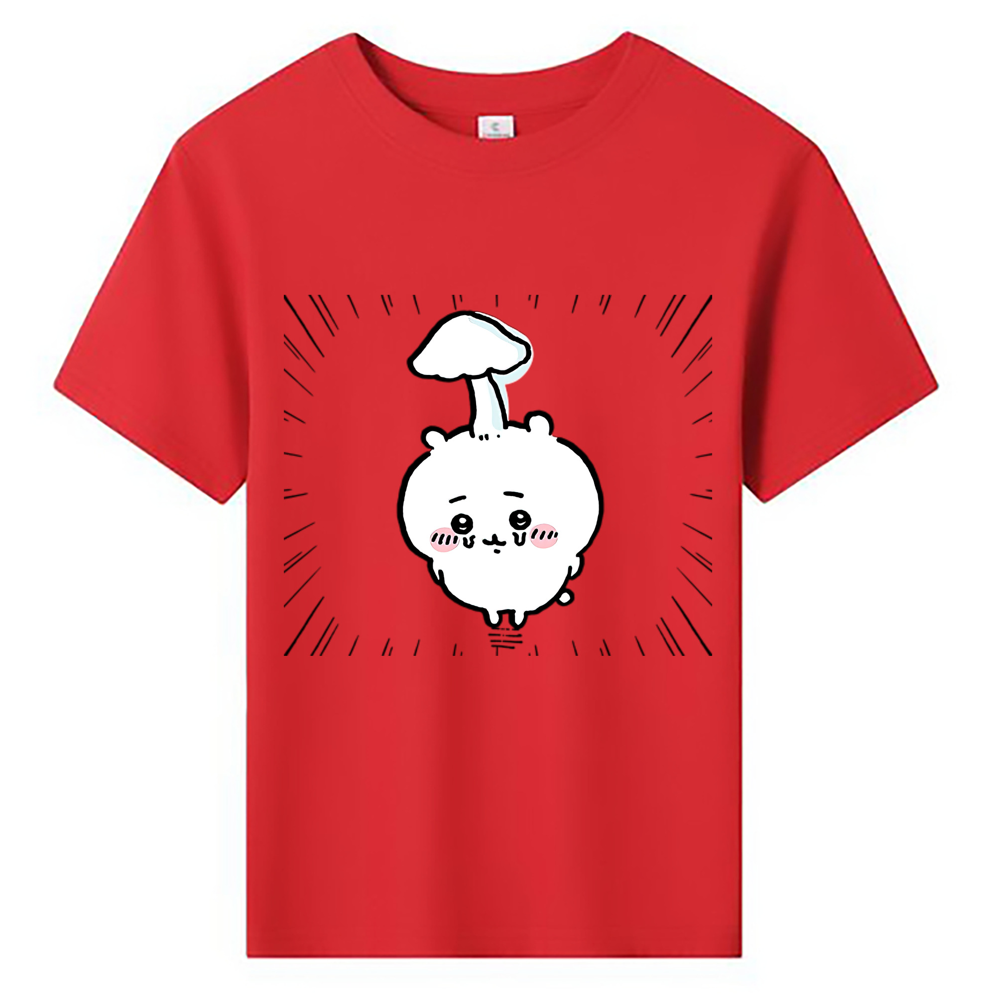 （画像用） ちいかわ ちいかわ Chii-kawa chiikawa 綿100％キッズTシャツ（フロントプリント）