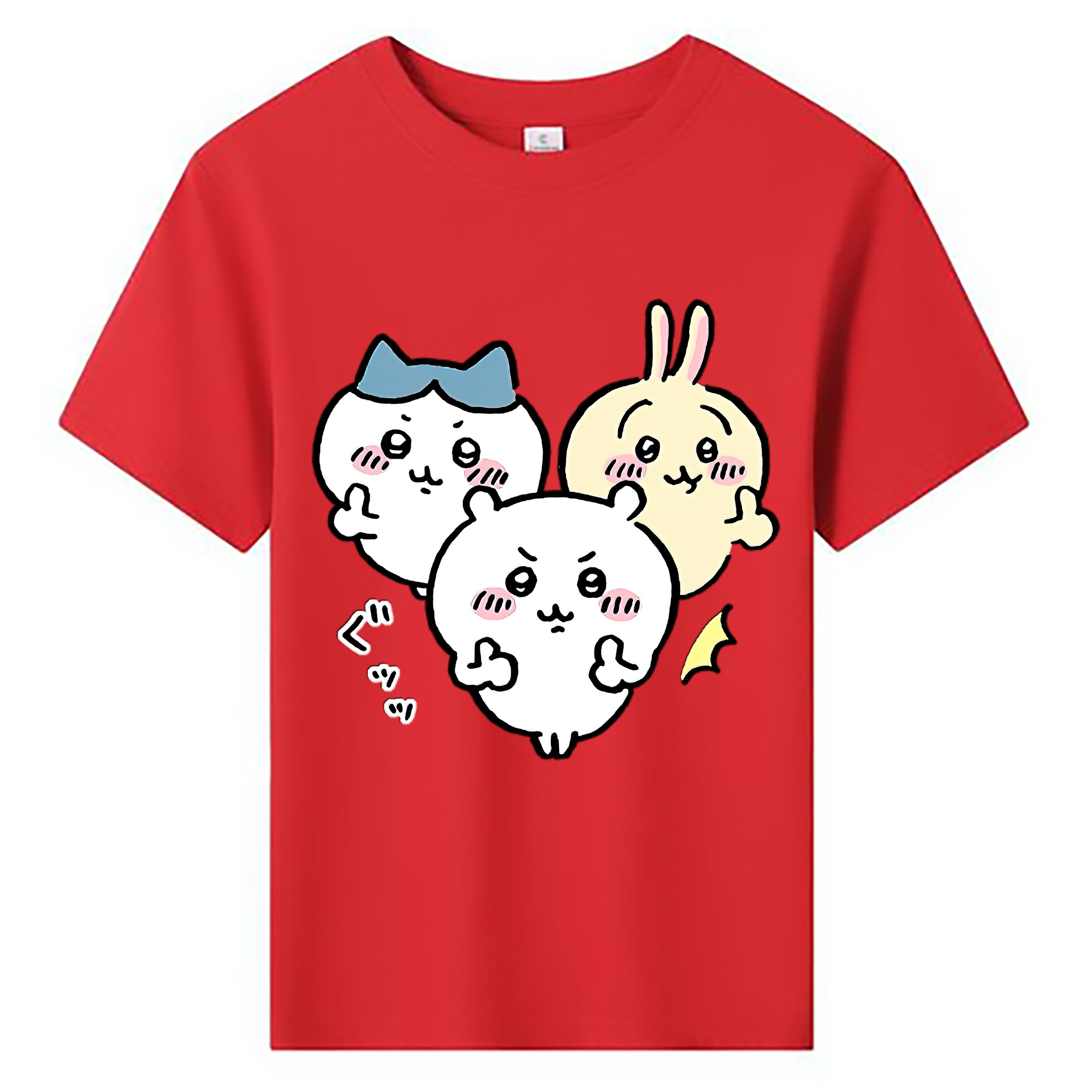 （画像用） ちいかわ うさぎ Chii-kawa usagi 綿100％キッズTシャツ（フロントプリント）