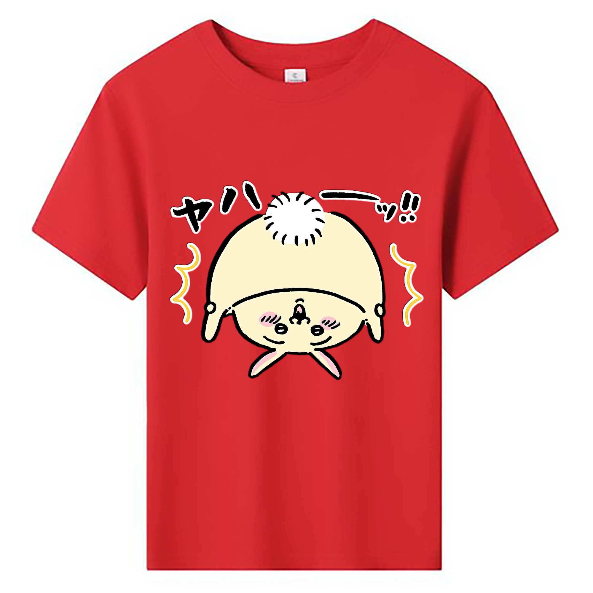 （画像用） ちいかわ うさぎ Chii-kawa usagi 綿100％キッズTシャツ（フロントプリント）
