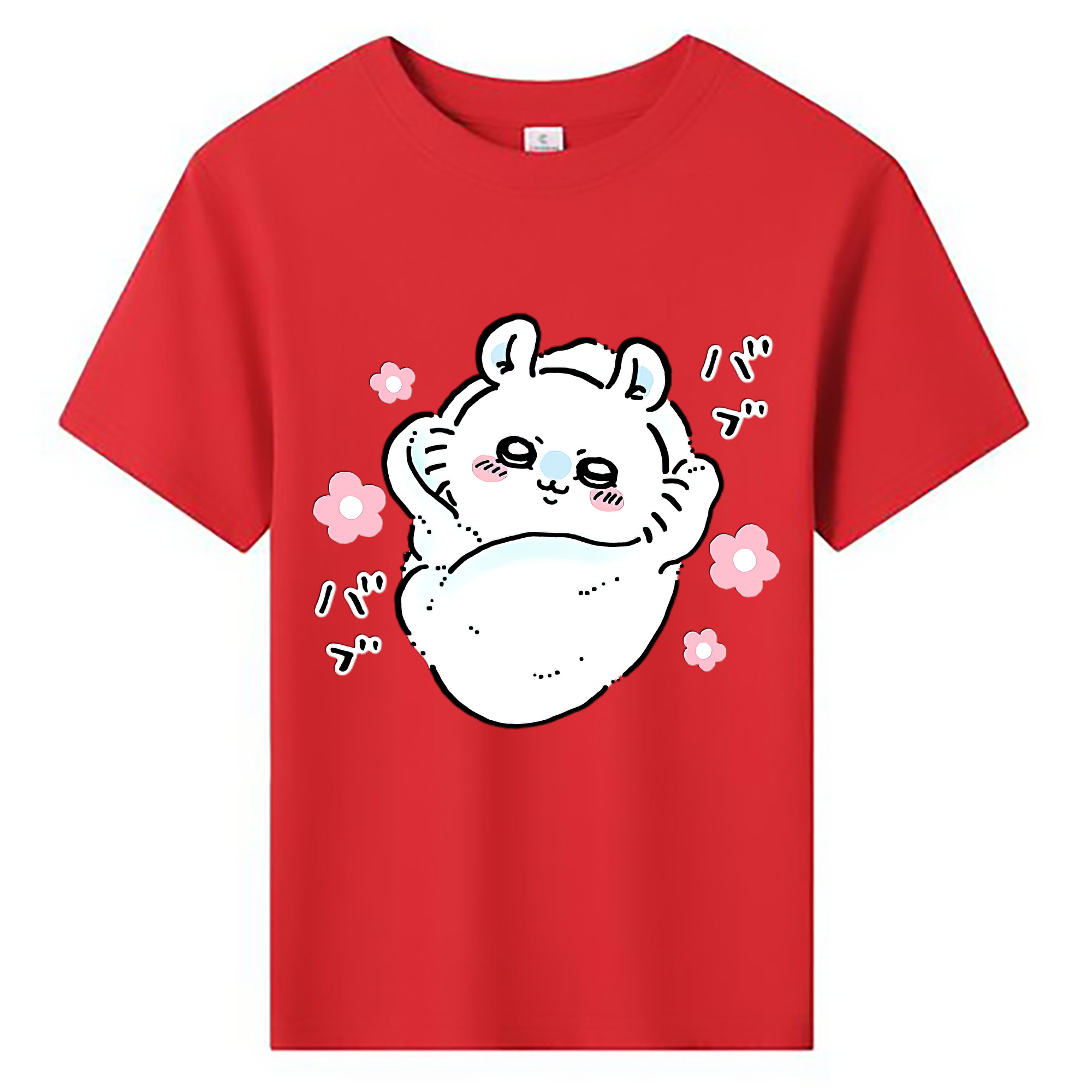 （画像用） ちいかわ モモンガ Chii-kawa Momonga 綿100％キッズTシャツ（フロントプリント）