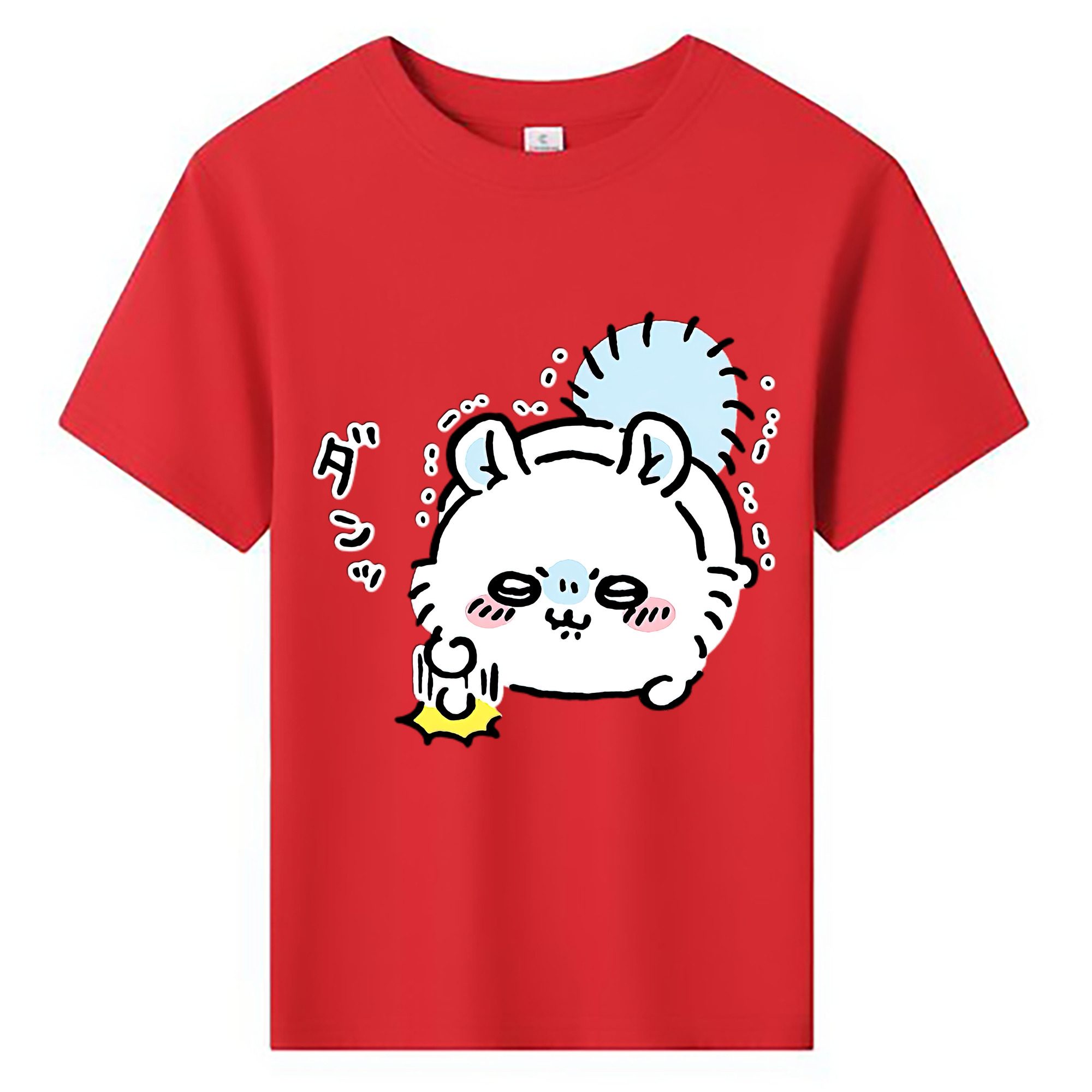（画像用） ちいかわ モモンガ Chii-kawa Momonga 綿100％キッズTシャツ（フロントプリント）