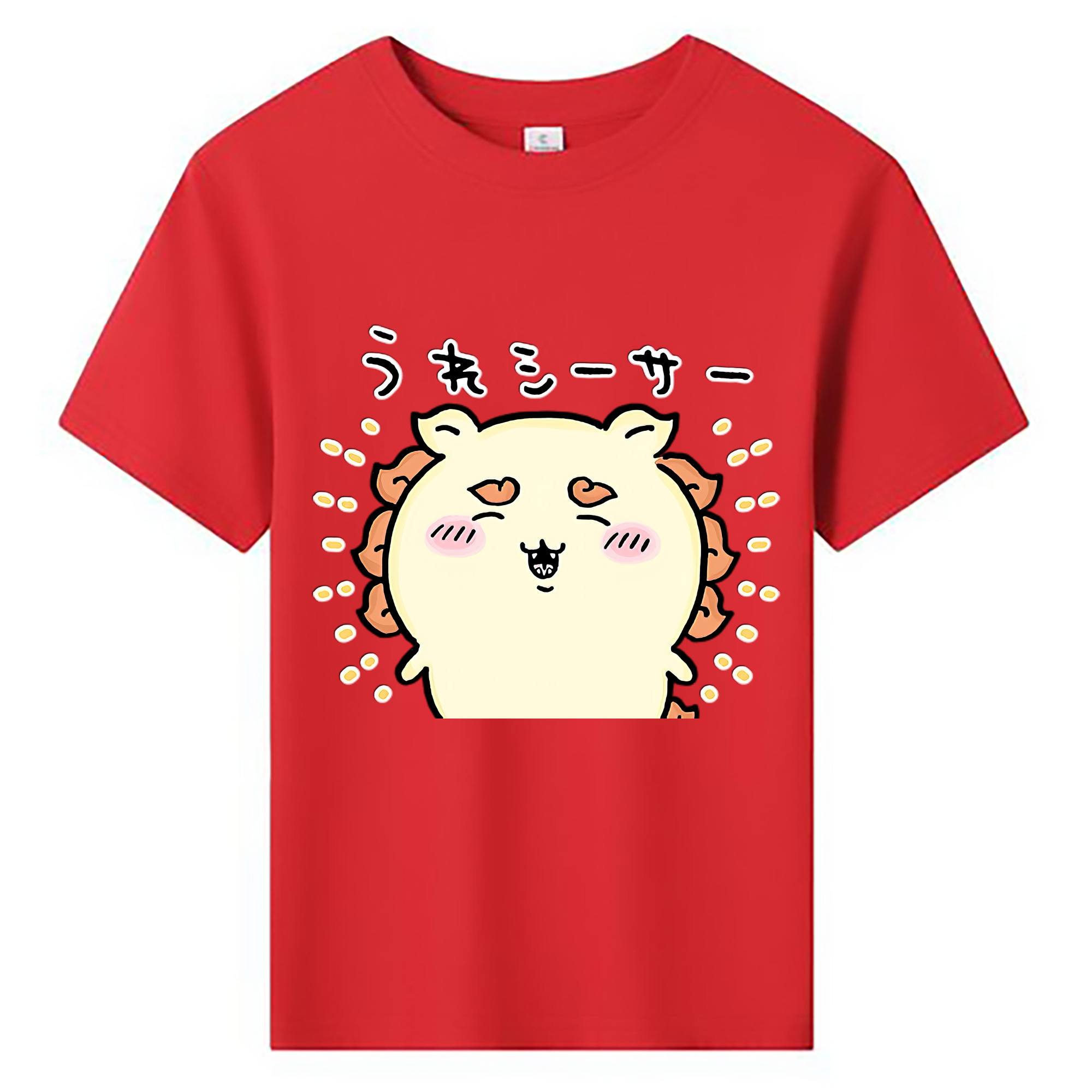 （画像用） ちいかわ シーサー Chii-kawa Shisa 綿100％キッズTシャツ（フロントプリント）
