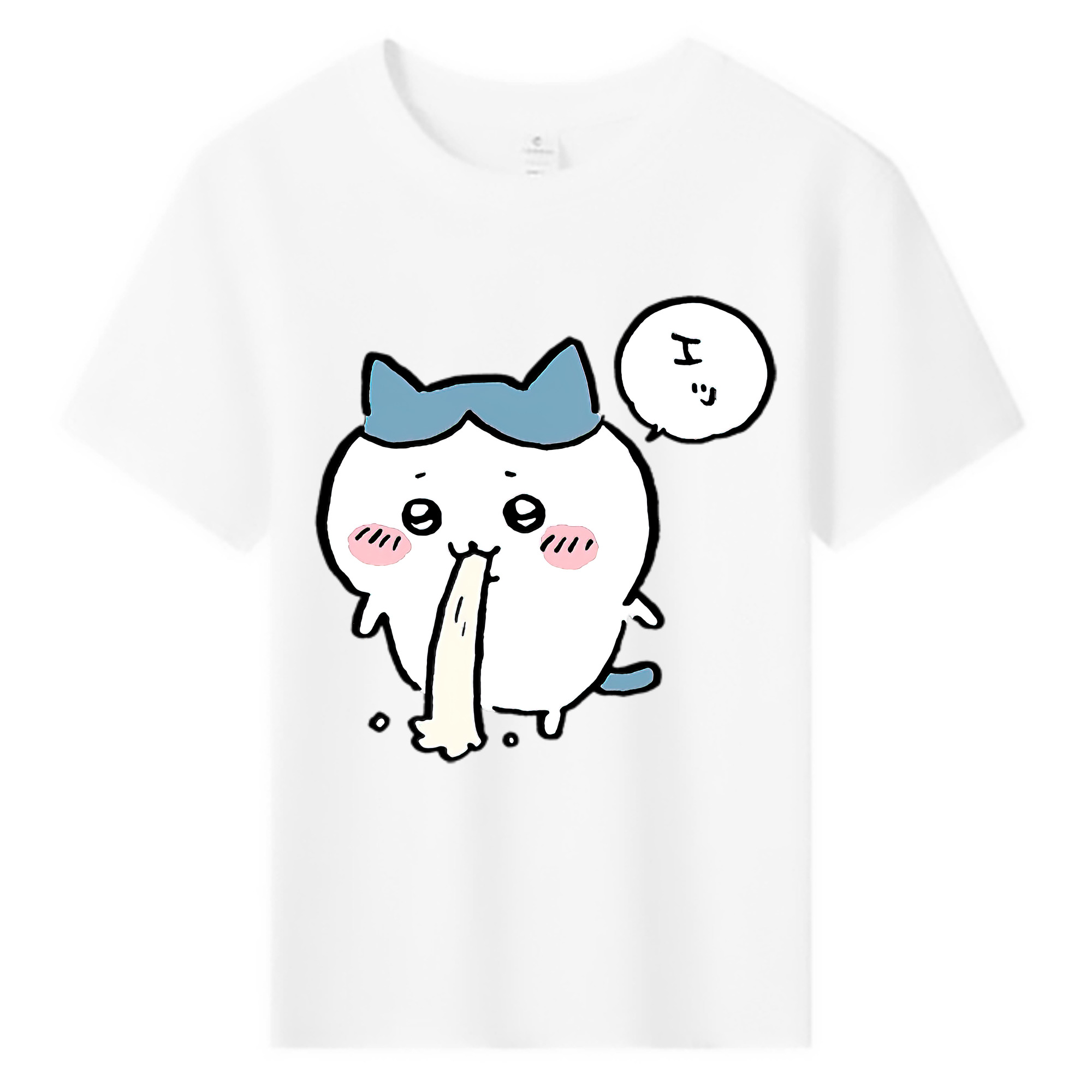 （画像用） ちいかわ ハチワレ Chii-kawa hachiware 綿100％キッズTシャツ（フロントプリント）