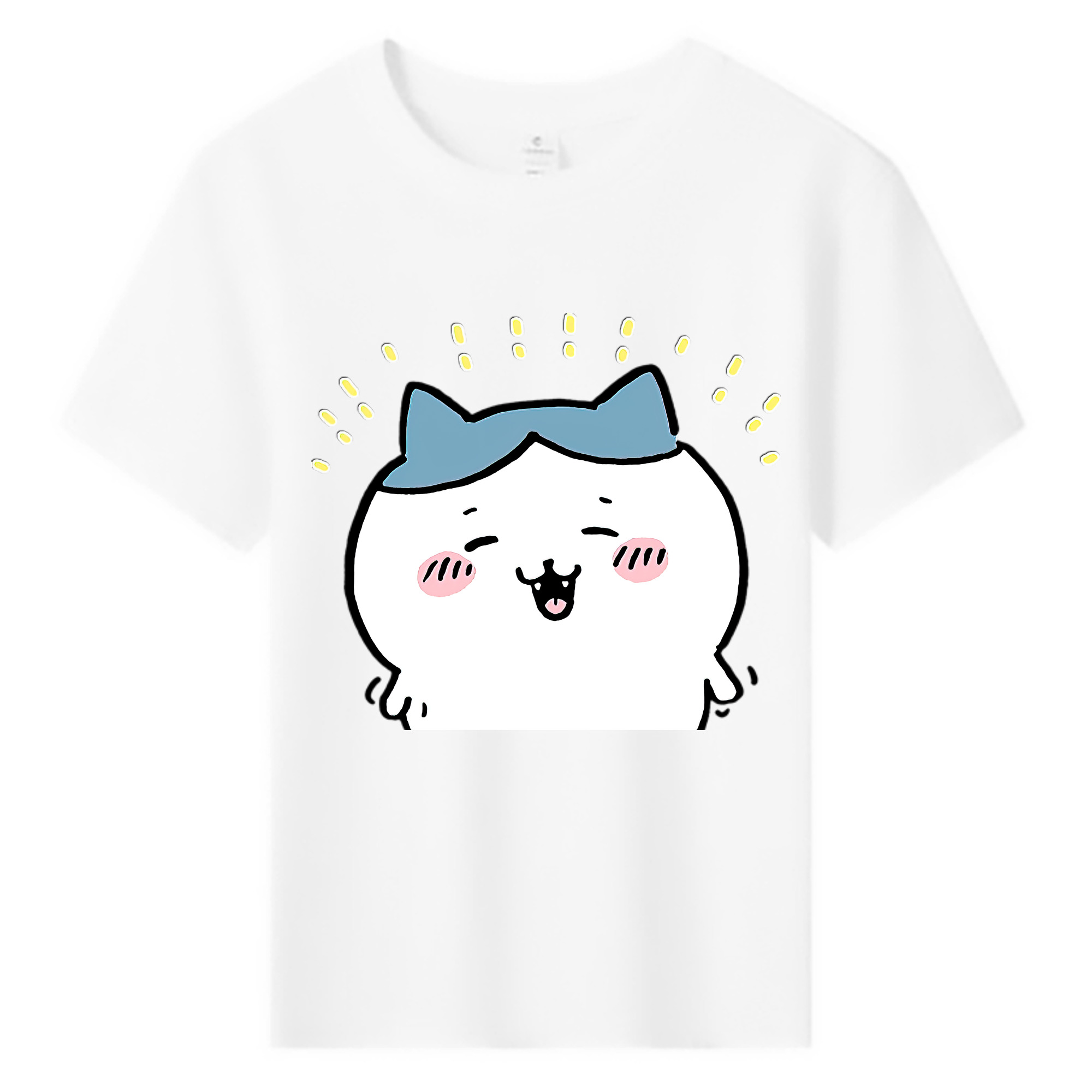 （画像用） ちいかわ ハチワレ Chii-kawa hachiware 綿100％キッズTシャツ（フロントプリント）