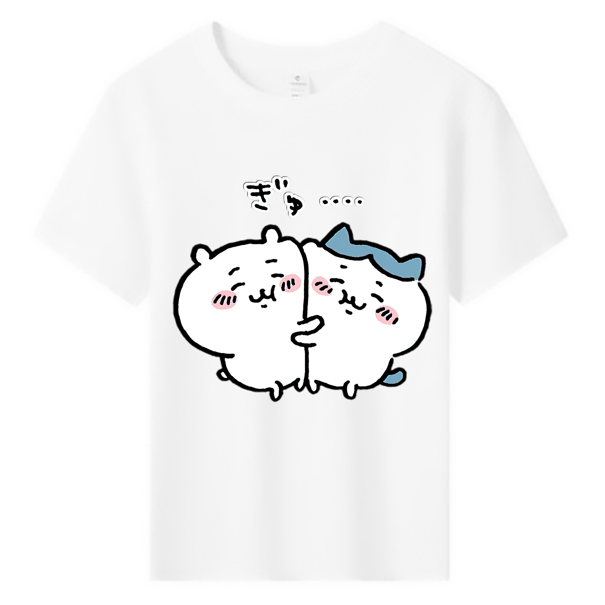 （画像用） ちいかわ ハチワレ Chii-kawa hachiware 綿100％キッズTシャツ（フロントプリント）