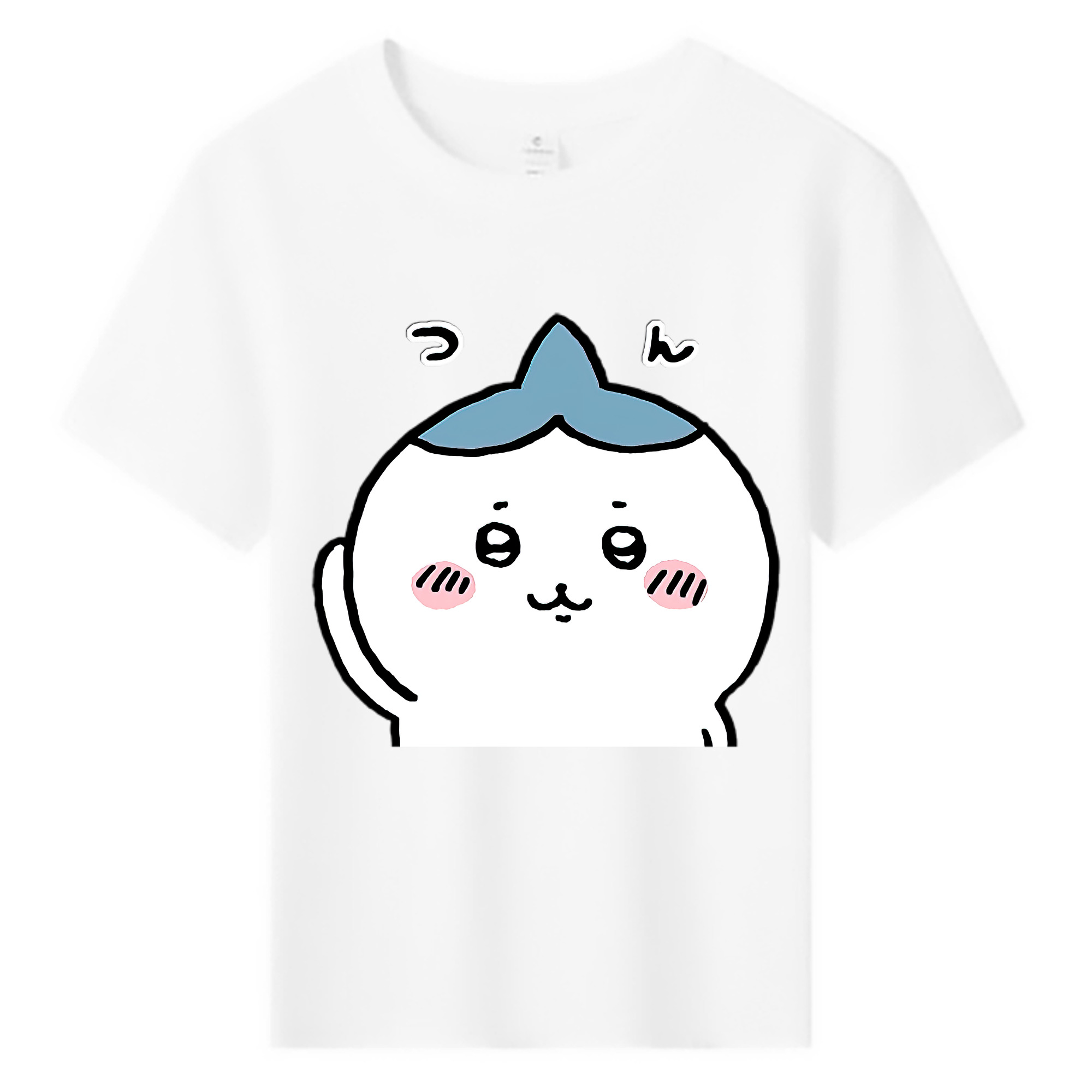（画像用） ちいかわ ハチワレ Chii-kawa hachiware 綿100％キッズTシャツ（フロントプリント）