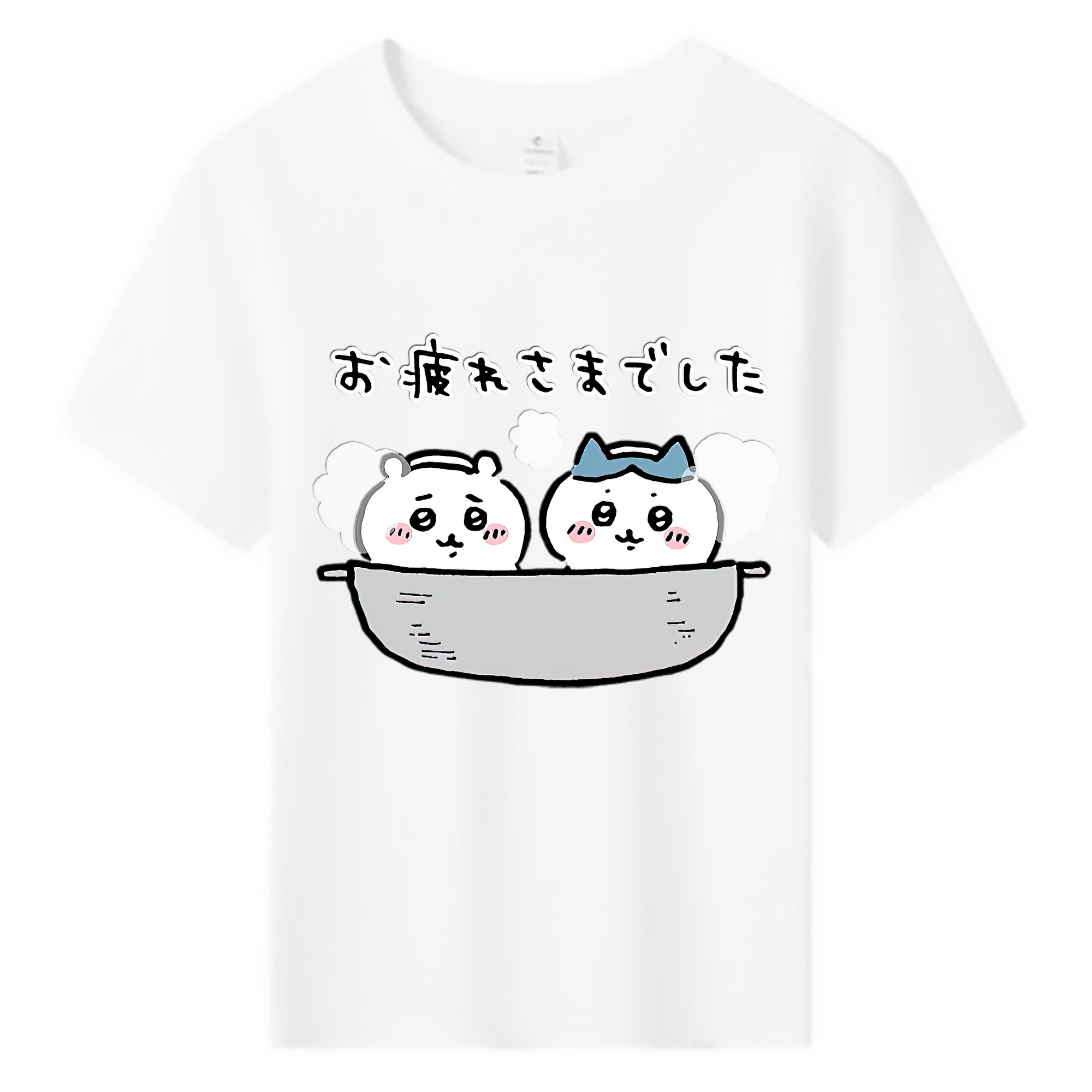 （画像用） ちいかわ ハチワレ Chii-kawa hachiware 綿100％キッズTシャツ（フロントプリント）