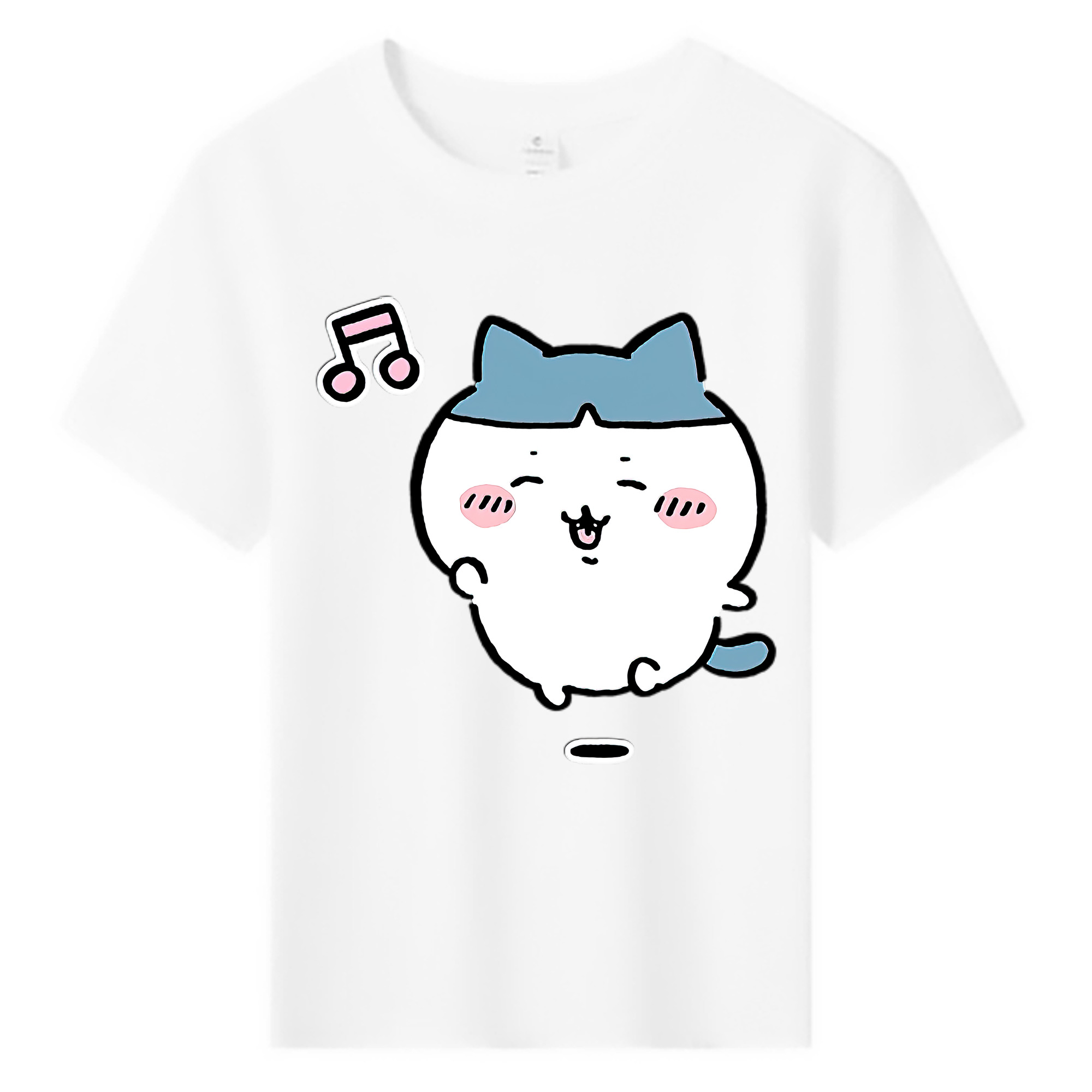 （画像用） ちいかわ ハチワレ Chii-kawa hachiware 綿100％キッズTシャツ（フロントプリント）
