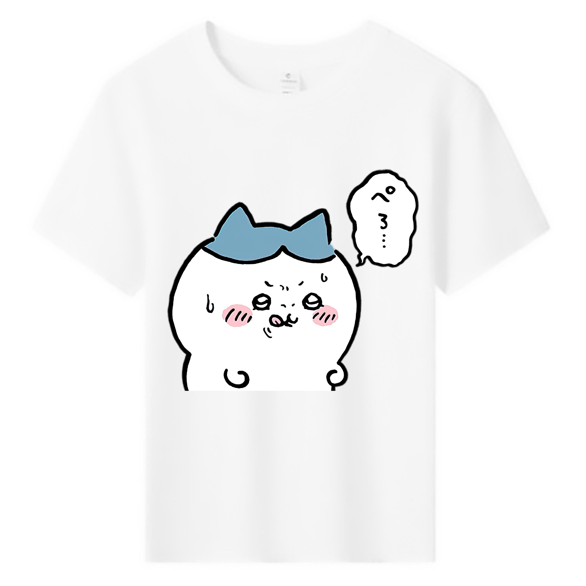 （画像用） ちいかわ ハチワレ Chii-kawa hachiware 綿100％キッズTシャツ（フロントプリント）