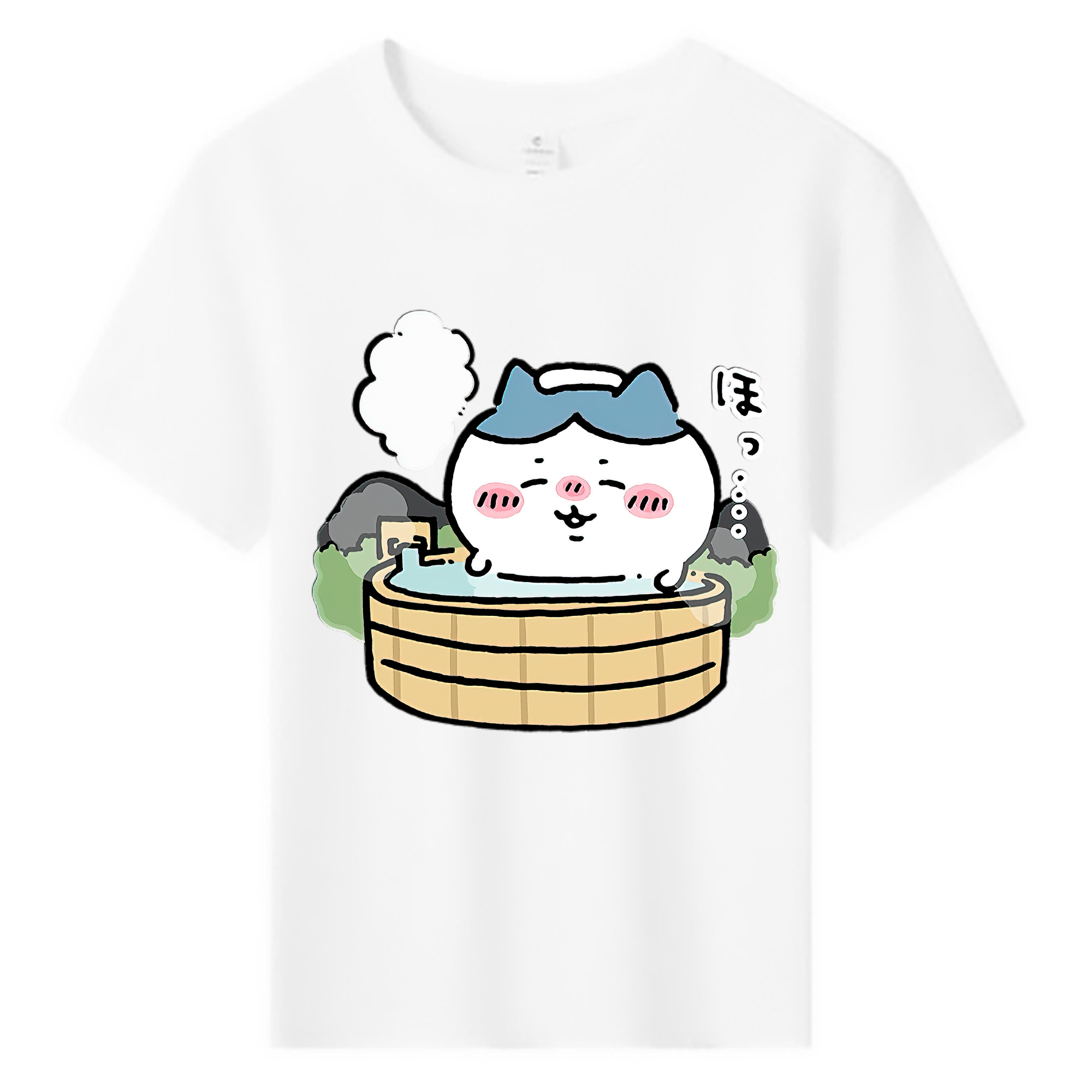 （画像用） ちいかわ ハチワレ Chii-kawa hachiware 綿100％キッズTシャツ（フロントプリント）