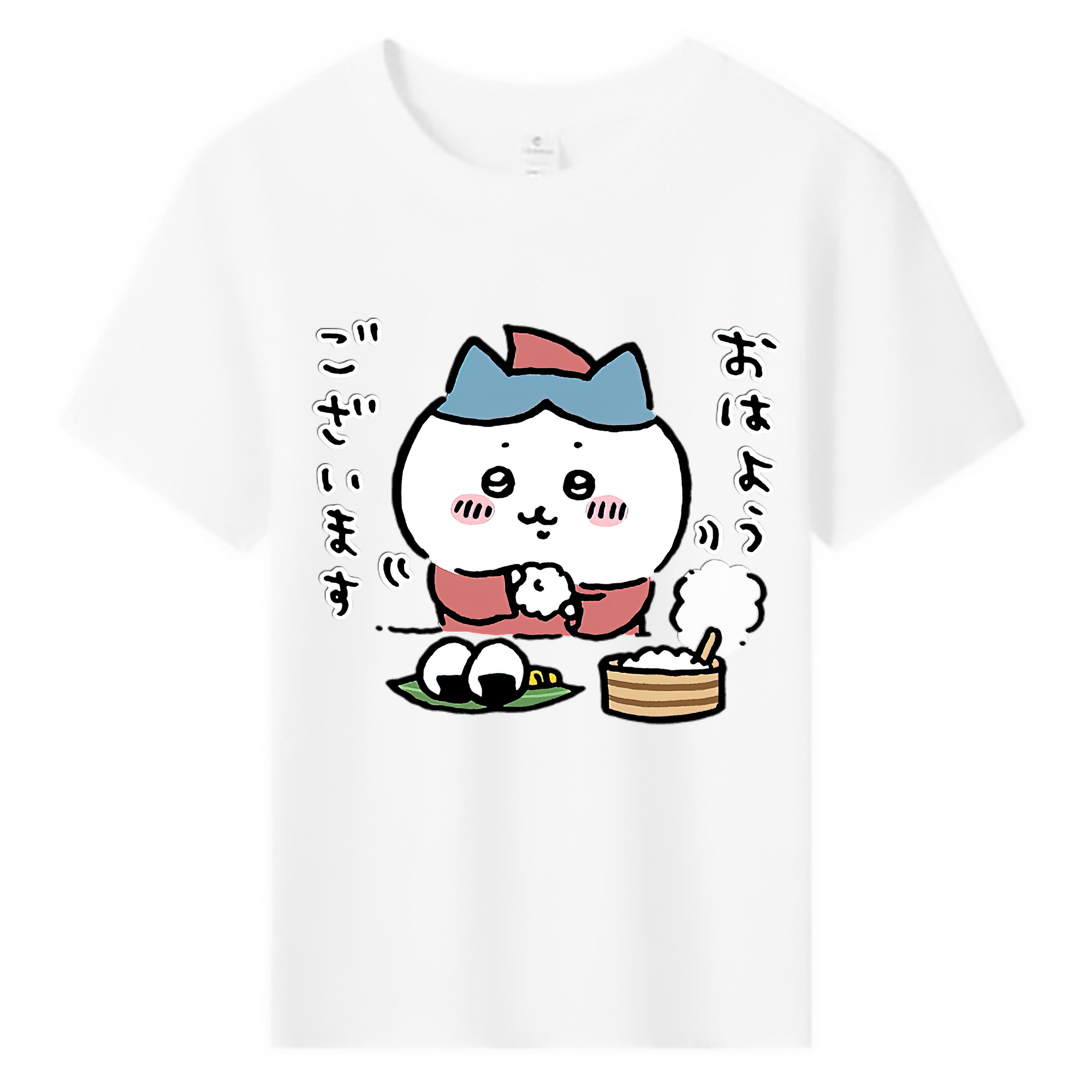（画像用） ちいかわ ハチワレ Chii-kawa hachiware 綿100％キッズTシャツ（フロントプリント）