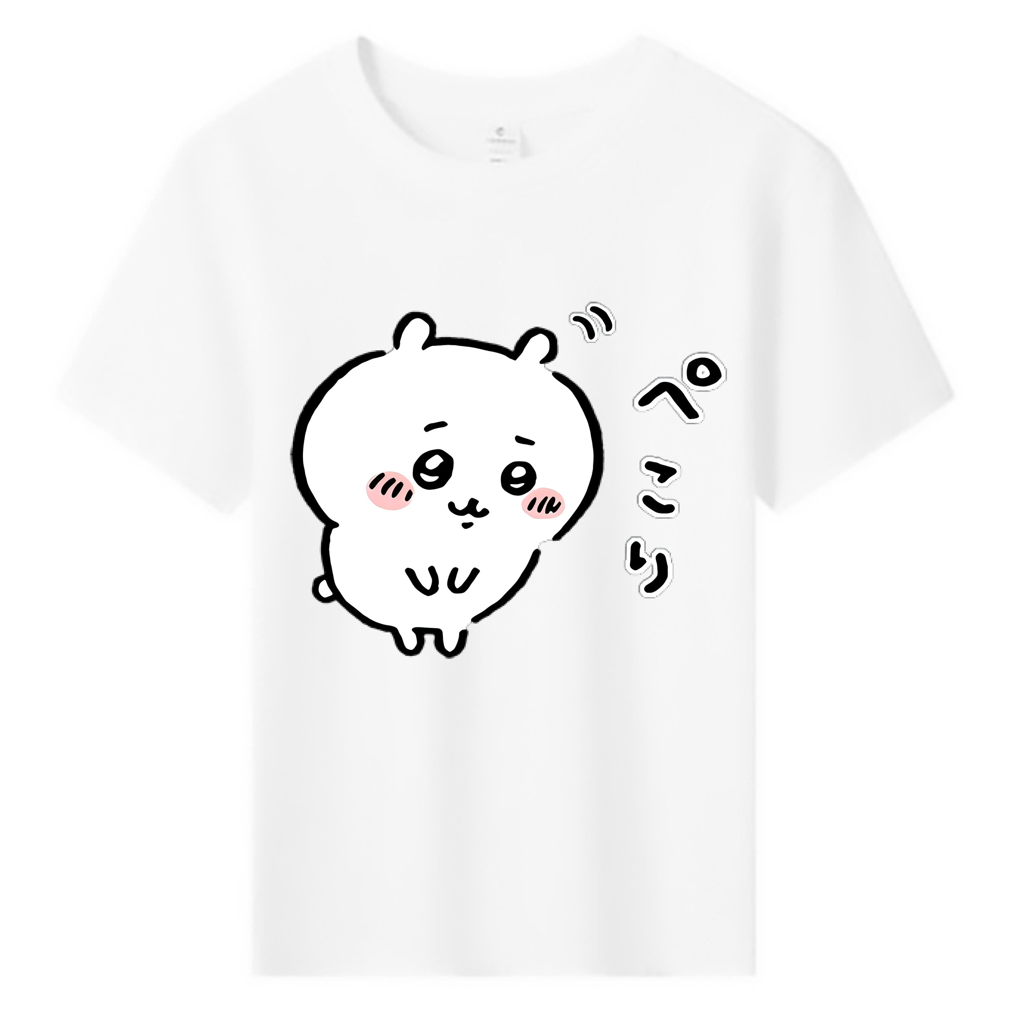 （画像用） ちいかわ ちいかわ Chii-kawa chiikawa 綿100％キッズTシャツ（フロントプリント）