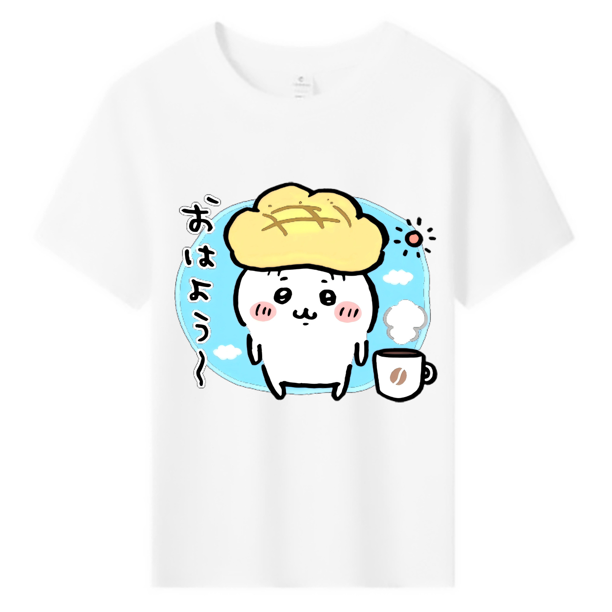 （画像用） ちいかわ ちいかわ Chii-kawa chiikawa 綿100％キッズTシャツ（フロントプリント）