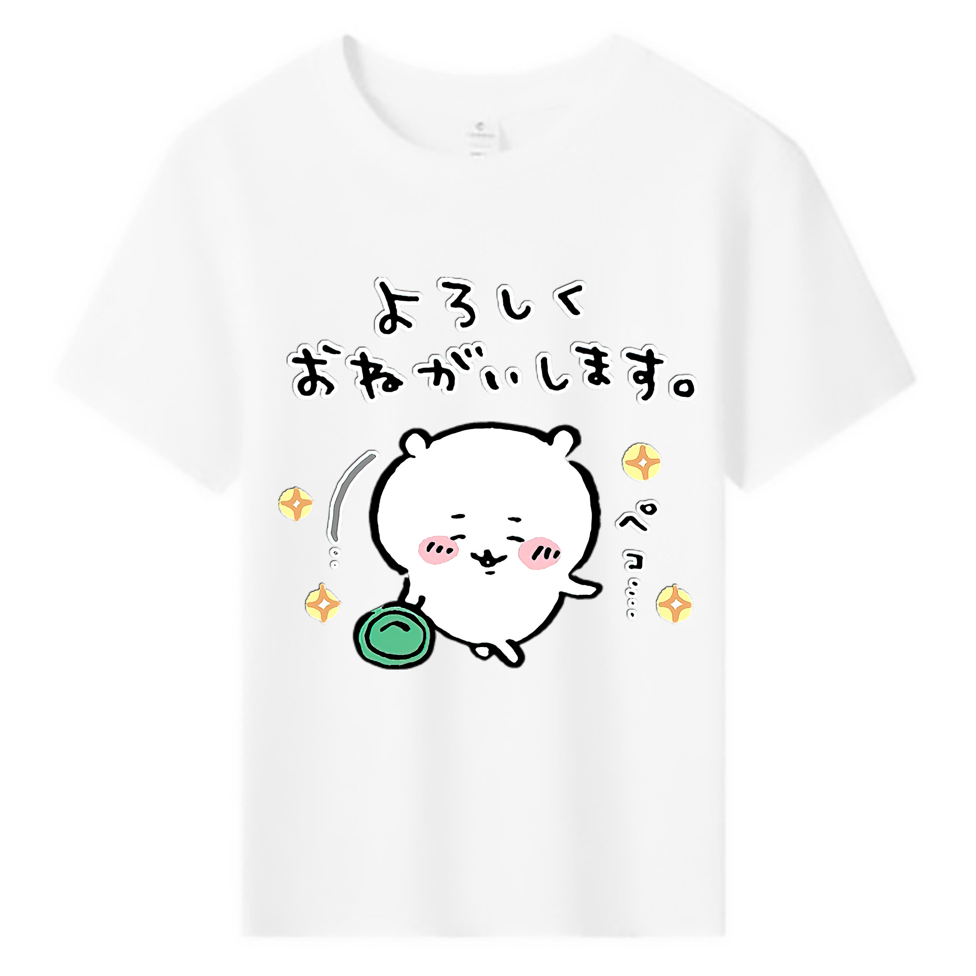 （画像用） ちいかわ ちいかわ Chii-kawa chiikawa 綿100％キッズTシャツ（フロントプリント）