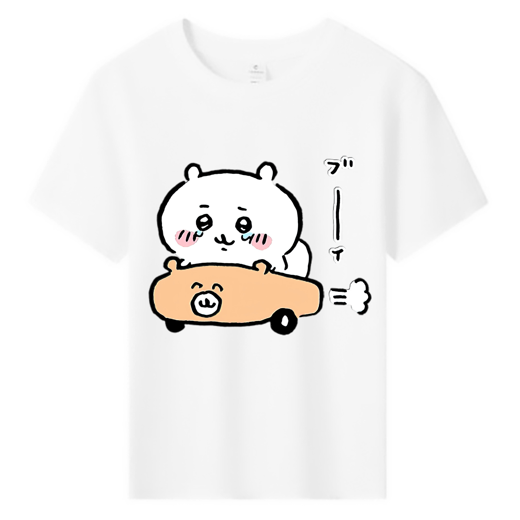 （画像用） ちいかわ ちいかわ Chii-kawa chiikawa 綿100％キッズTシャツ（フロントプリント）
