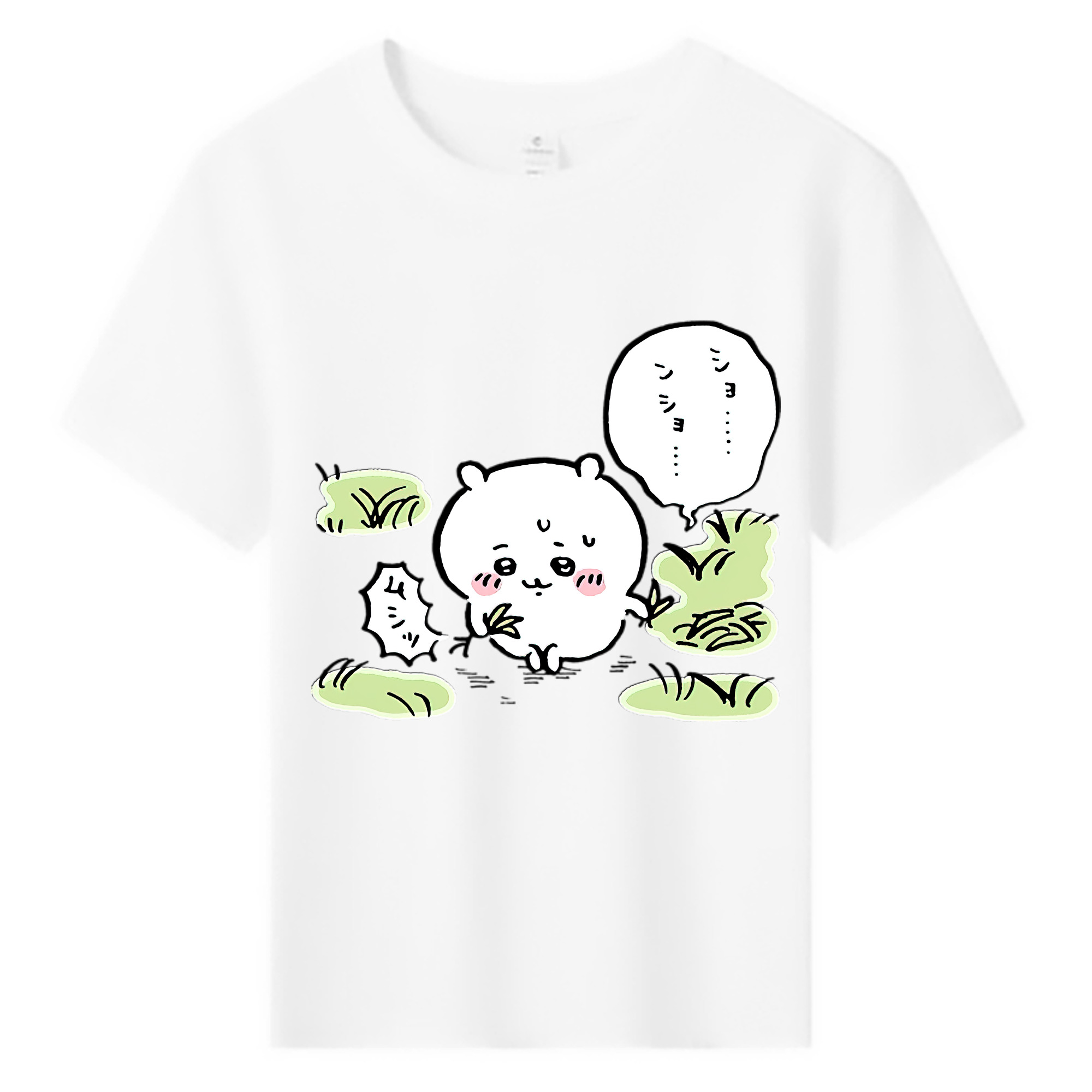 （画像用） ちいかわ ちいかわ Chii-kawa chiikawa 綿100％キッズTシャツ（フロントプリント）
