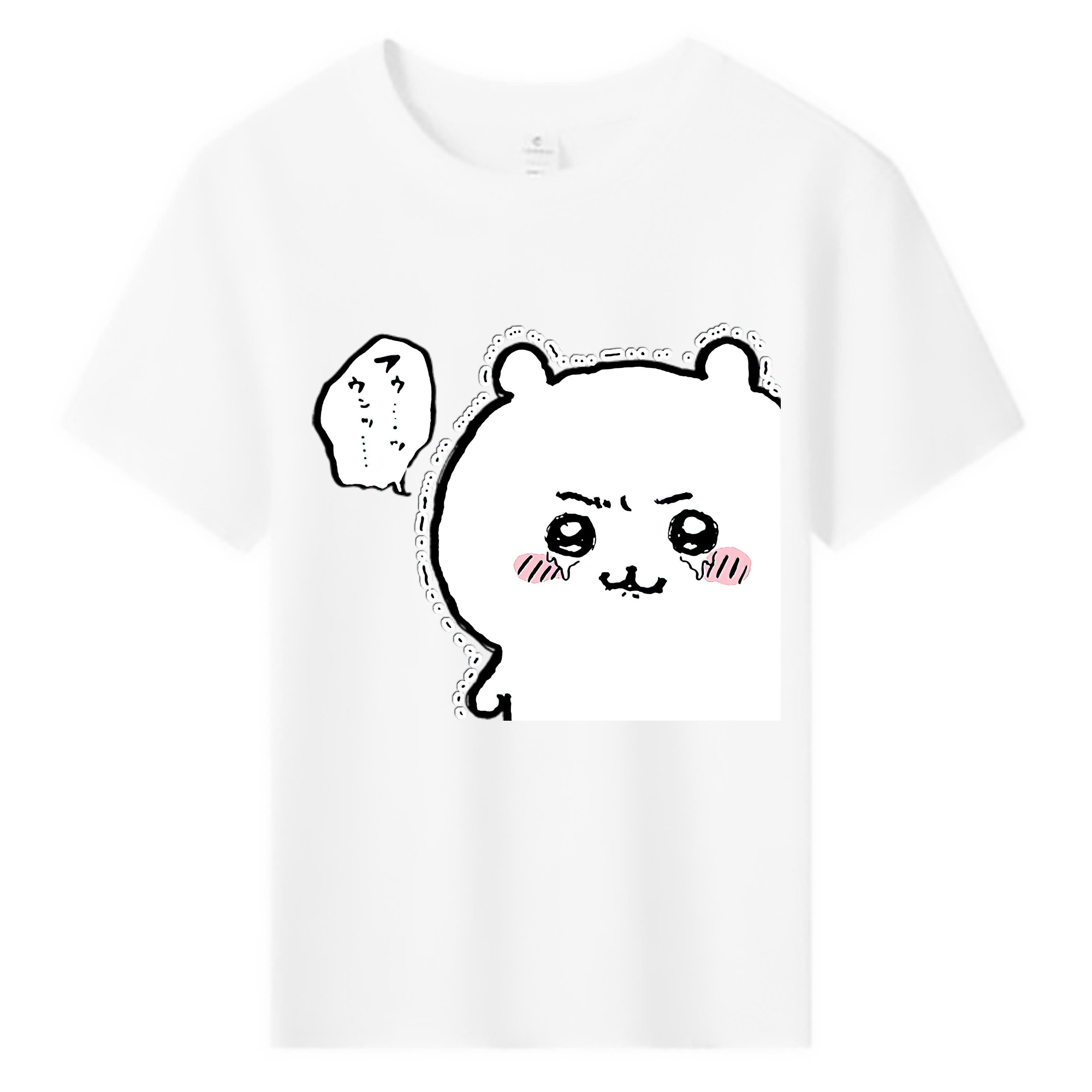 （画像用） ちいかわ ちいかわ Chii-kawa chiikawa 綿100％キッズTシャツ（フロントプリント）