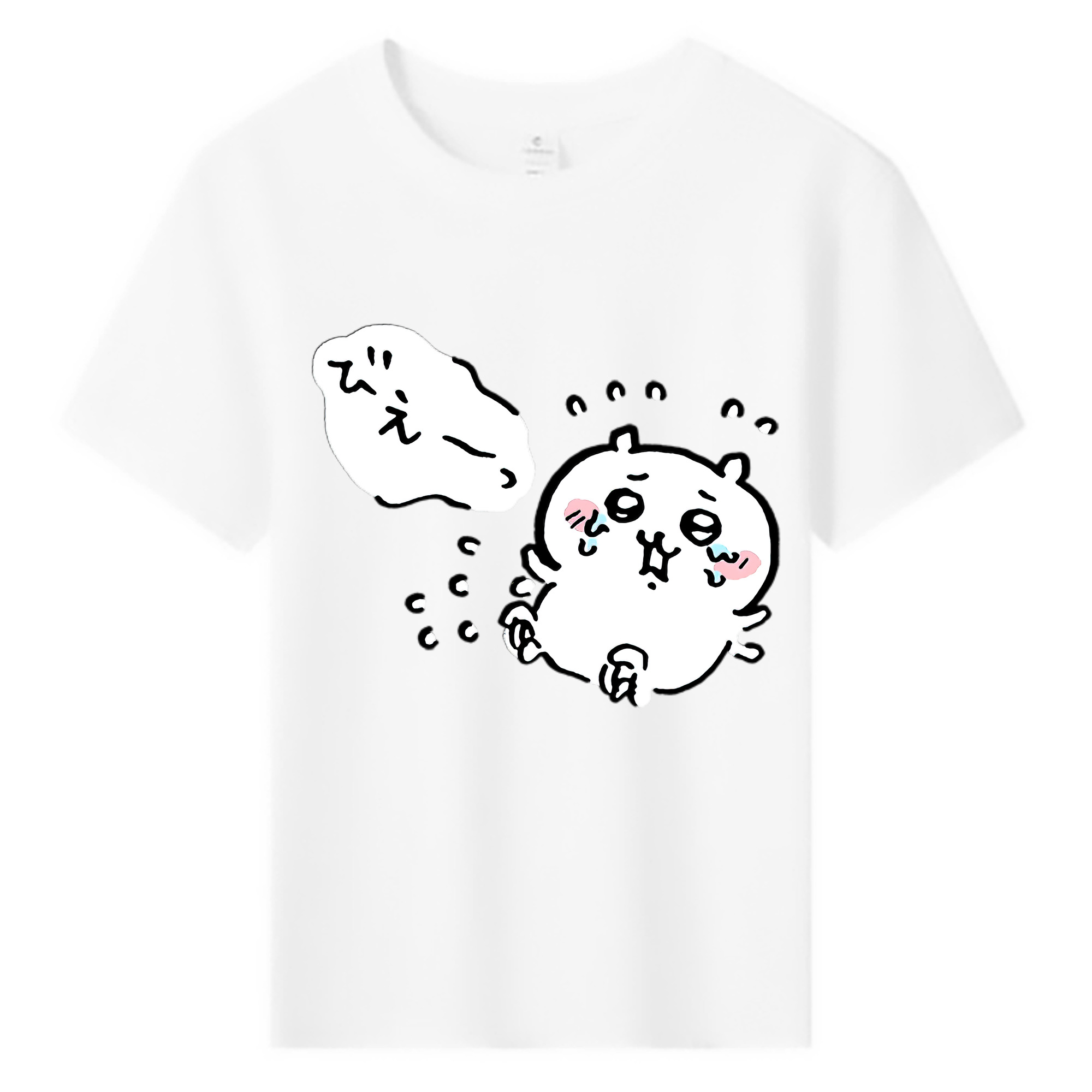（画像用） ちいかわ ちいかわ Chii-kawa chiikawa 綿100％キッズTシャツ（フロントプリント）