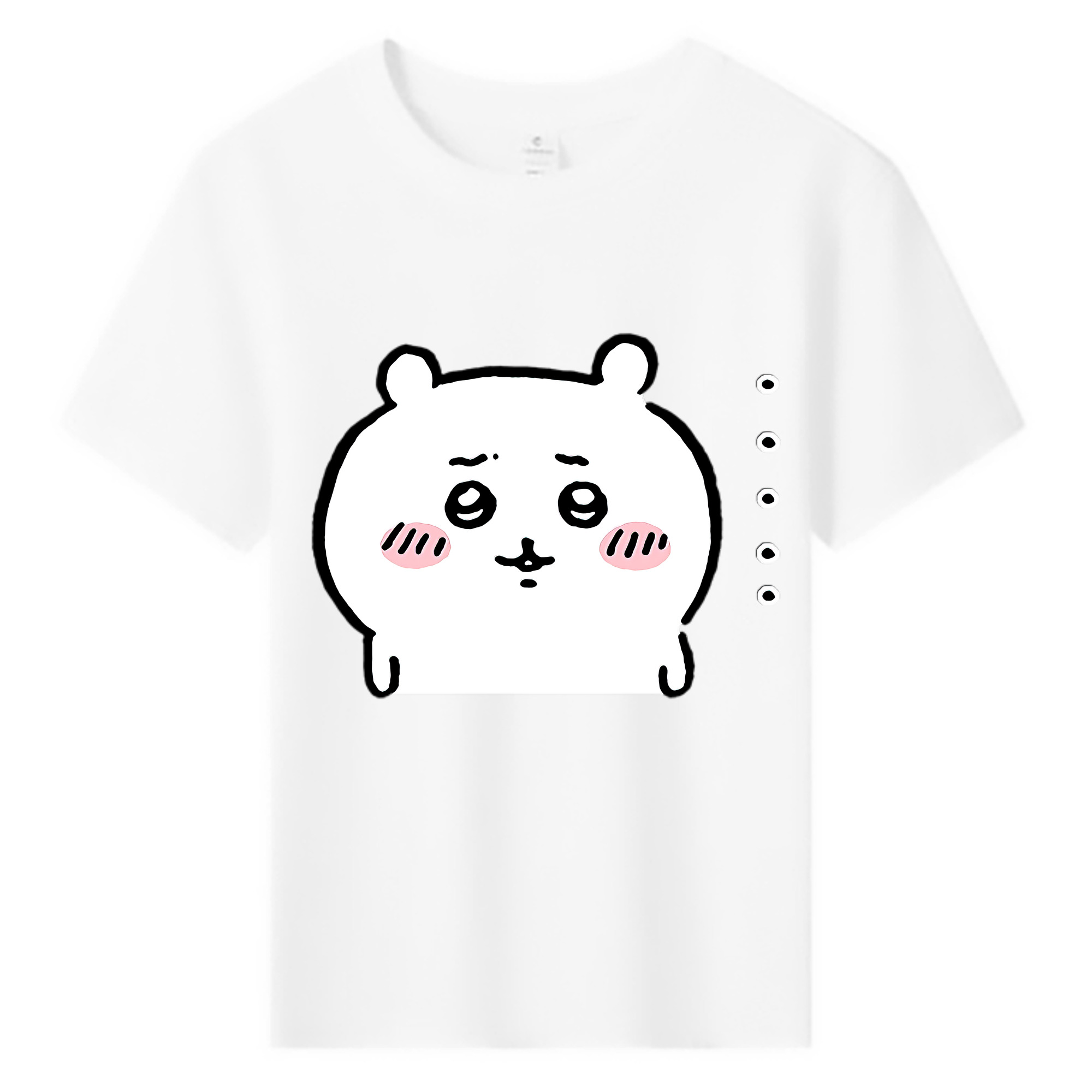 （画像用） ちいかわ ちいかわ Chii-kawa chiikawa 綿100％キッズTシャツ（フロントプリント）