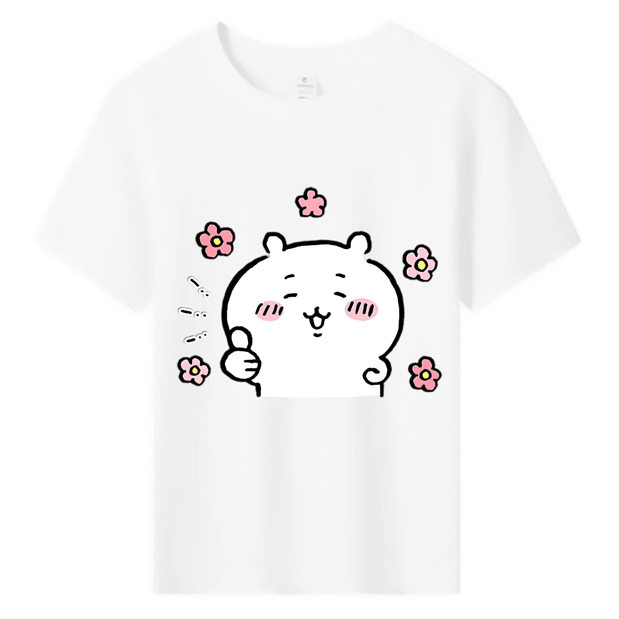 （画像用） ちいかわ ちいかわ Chii-kawa chiikawa 綿100％キッズTシャツ（フロントプリント）
