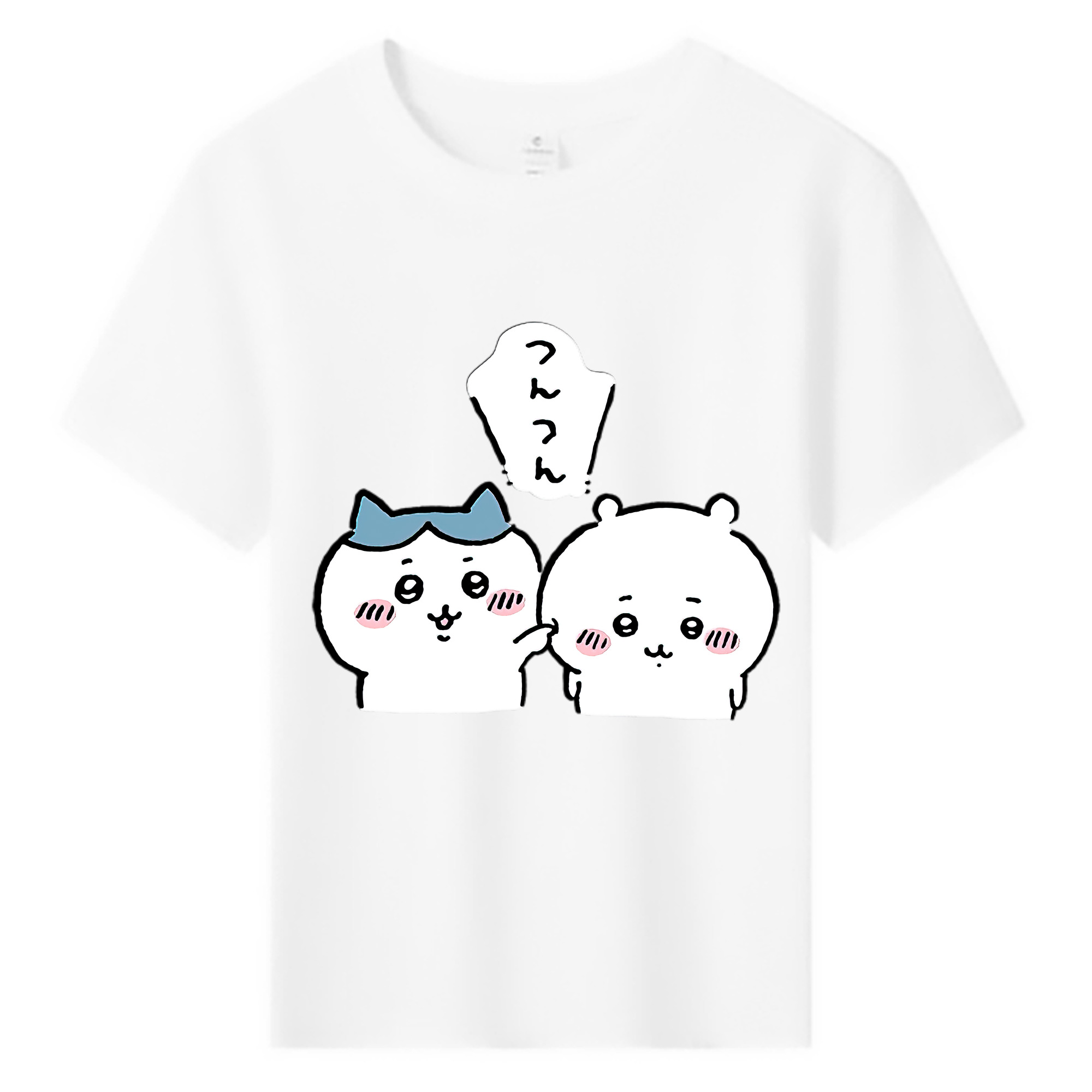 （画像用） ちいかわ ちいかわ Chii-kawa chiikawa 綿100％キッズTシャツ（フロントプリント）