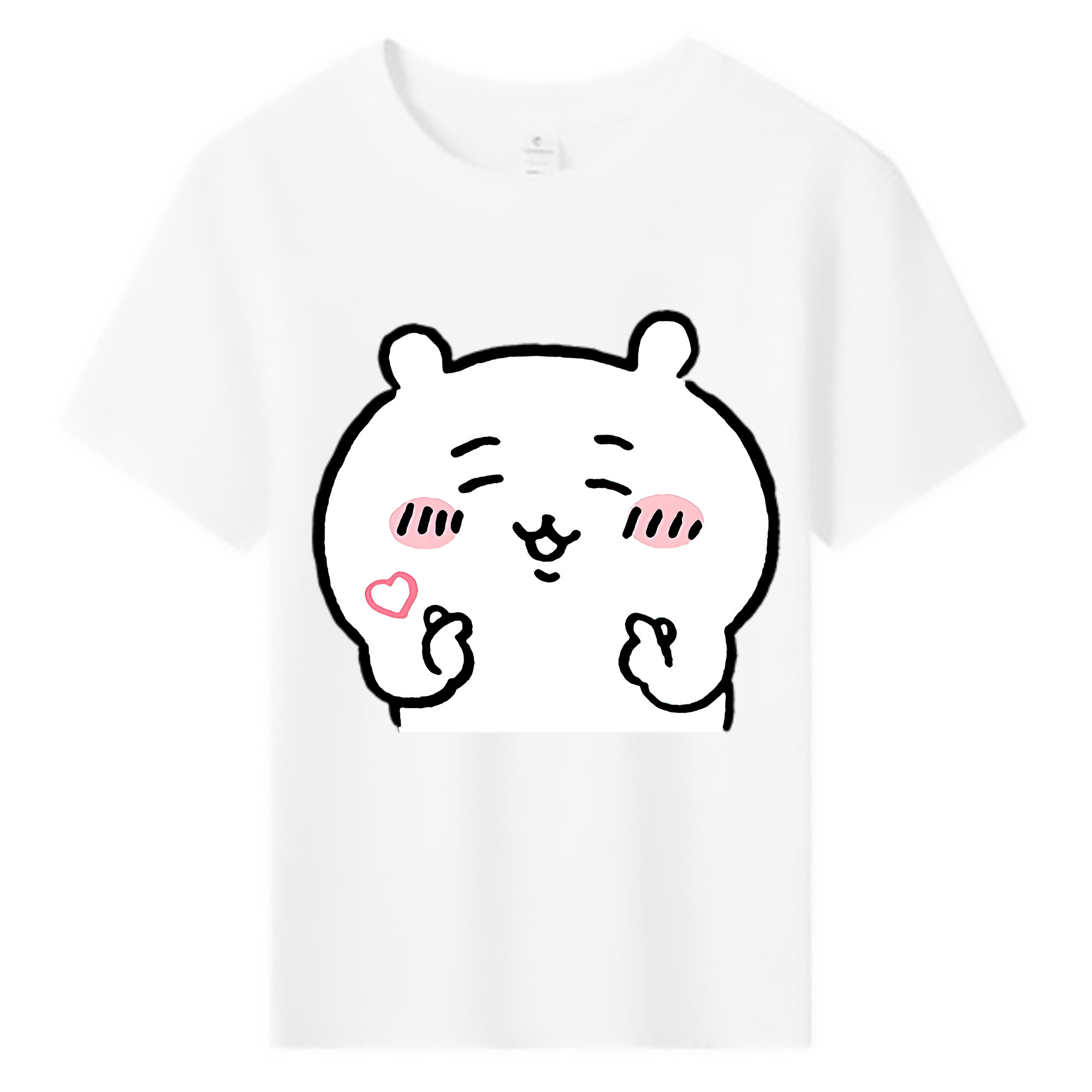 （画像用） ちいかわ ちいかわ Chii-kawa chiikawa 綿100％キッズTシャツ（フロントプリント）