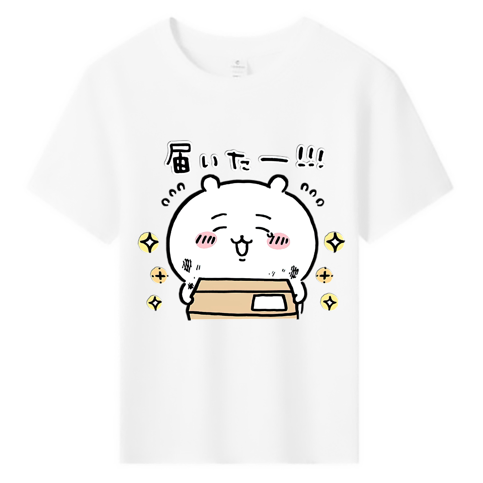 （画像用） ちいかわ ちいかわ Chii-kawa chiikawa 綿100％キッズTシャツ（フロントプリント）