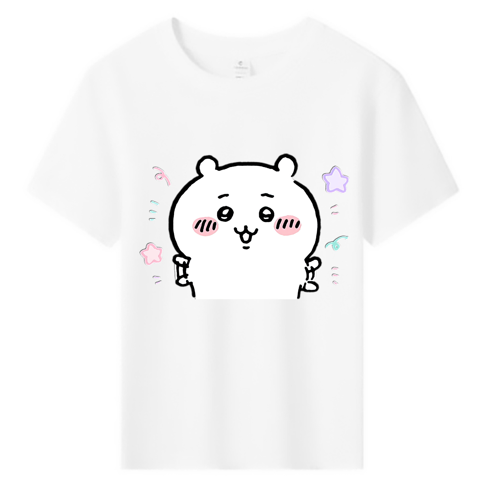 （画像用） ちいかわ ちいかわ Chii-kawa chiikawa 綿100％キッズTシャツ（フロントプリント）