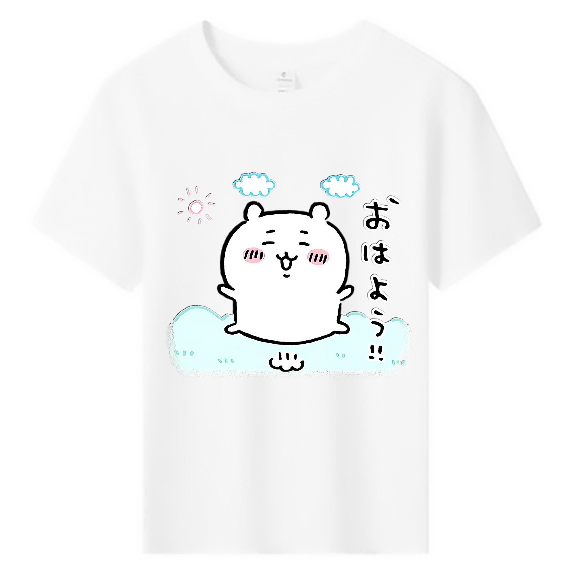 （画像用） ちいかわ ちいかわ Chii-kawa chiikawa 綿100％キッズTシャツ（フロントプリント）