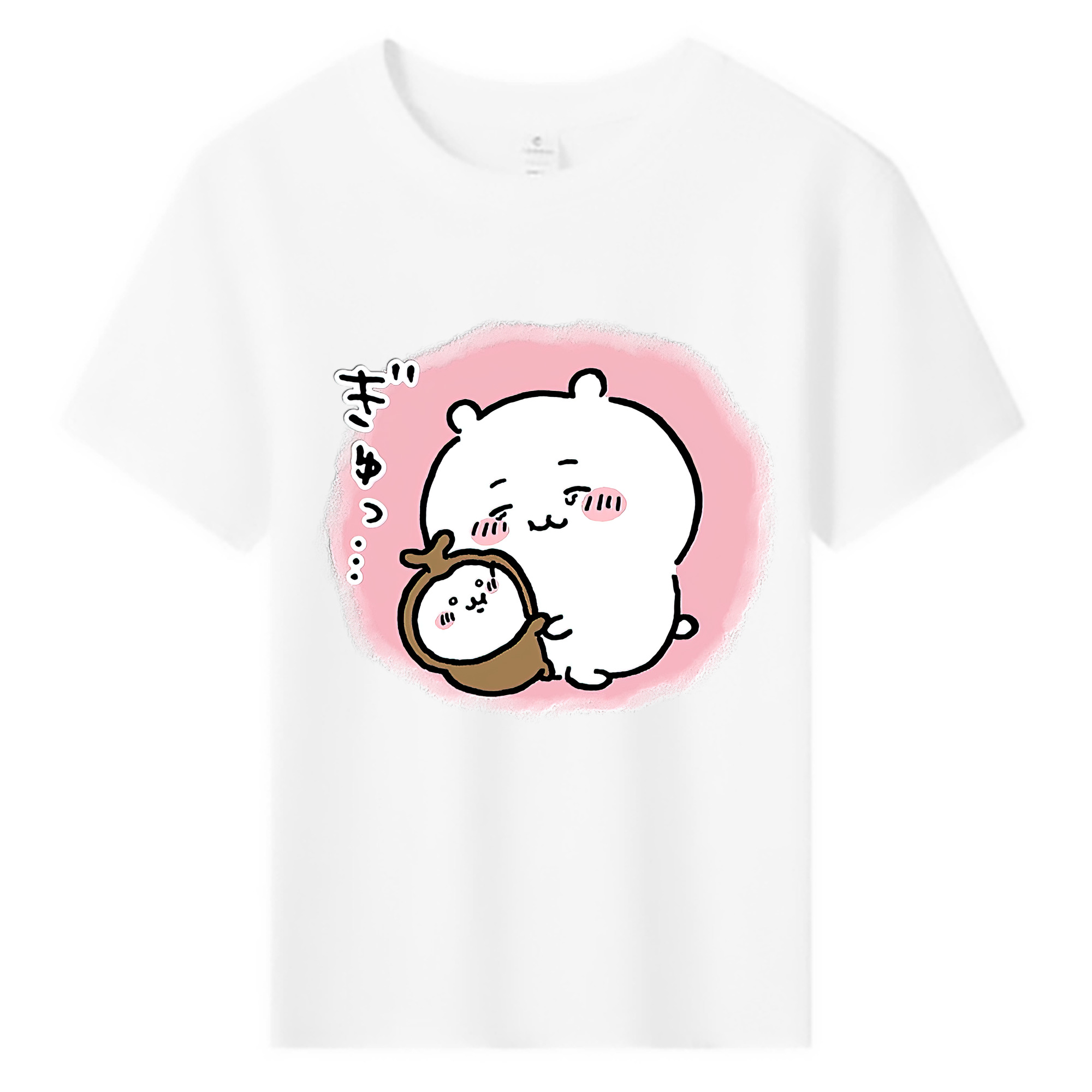 （画像用） ちいかわ ちいかわ Chii-kawa chiikawa 綿100％キッズTシャツ（フロントプリント）