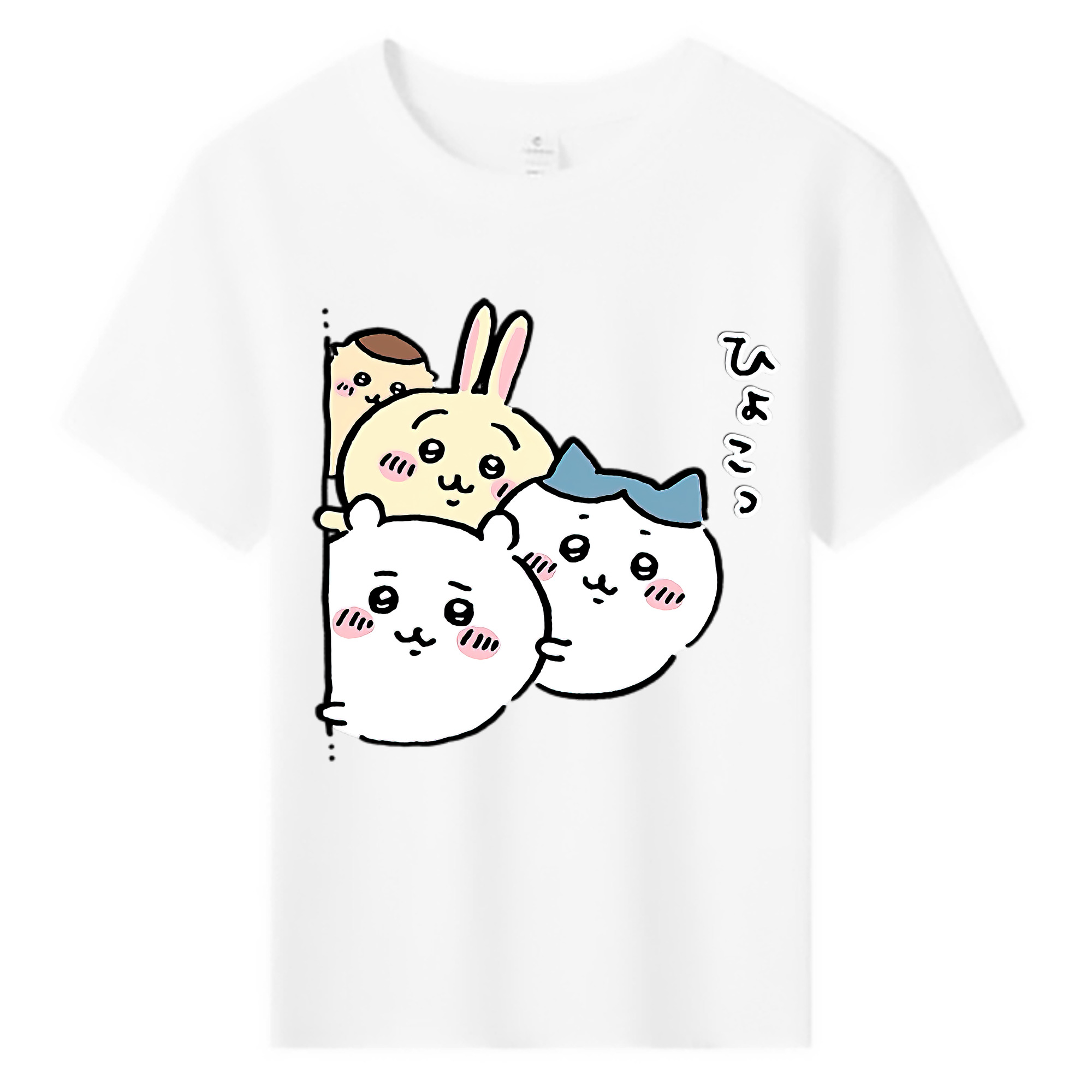 （画像用） ちいかわ ちいかわ Chii-kawa chiikawa 綿100％キッズTシャツ（フロントプリント）