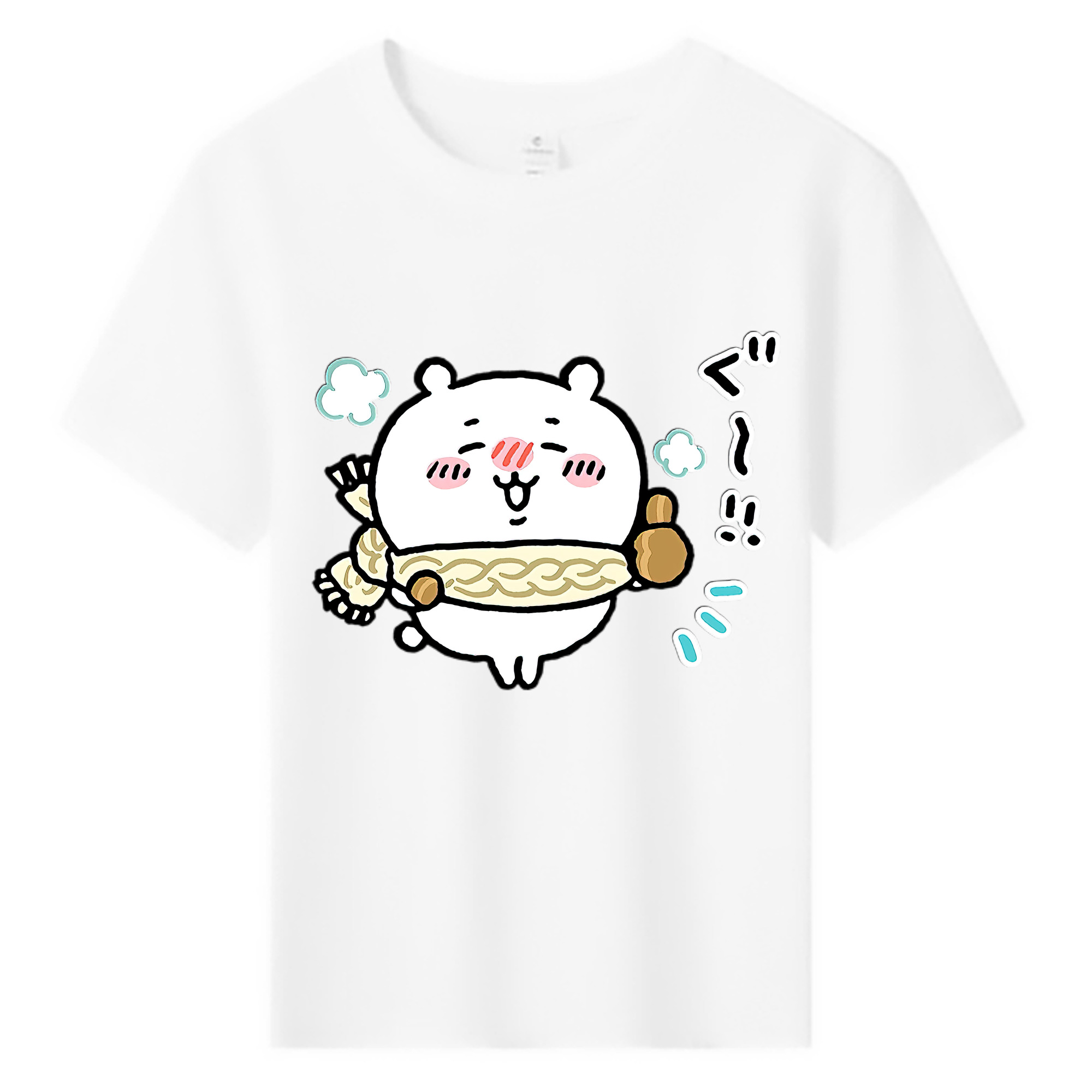 （画像用） ちいかわ ちいかわ Chii-kawa chiikawa 綿100％キッズTシャツ（フロントプリント）