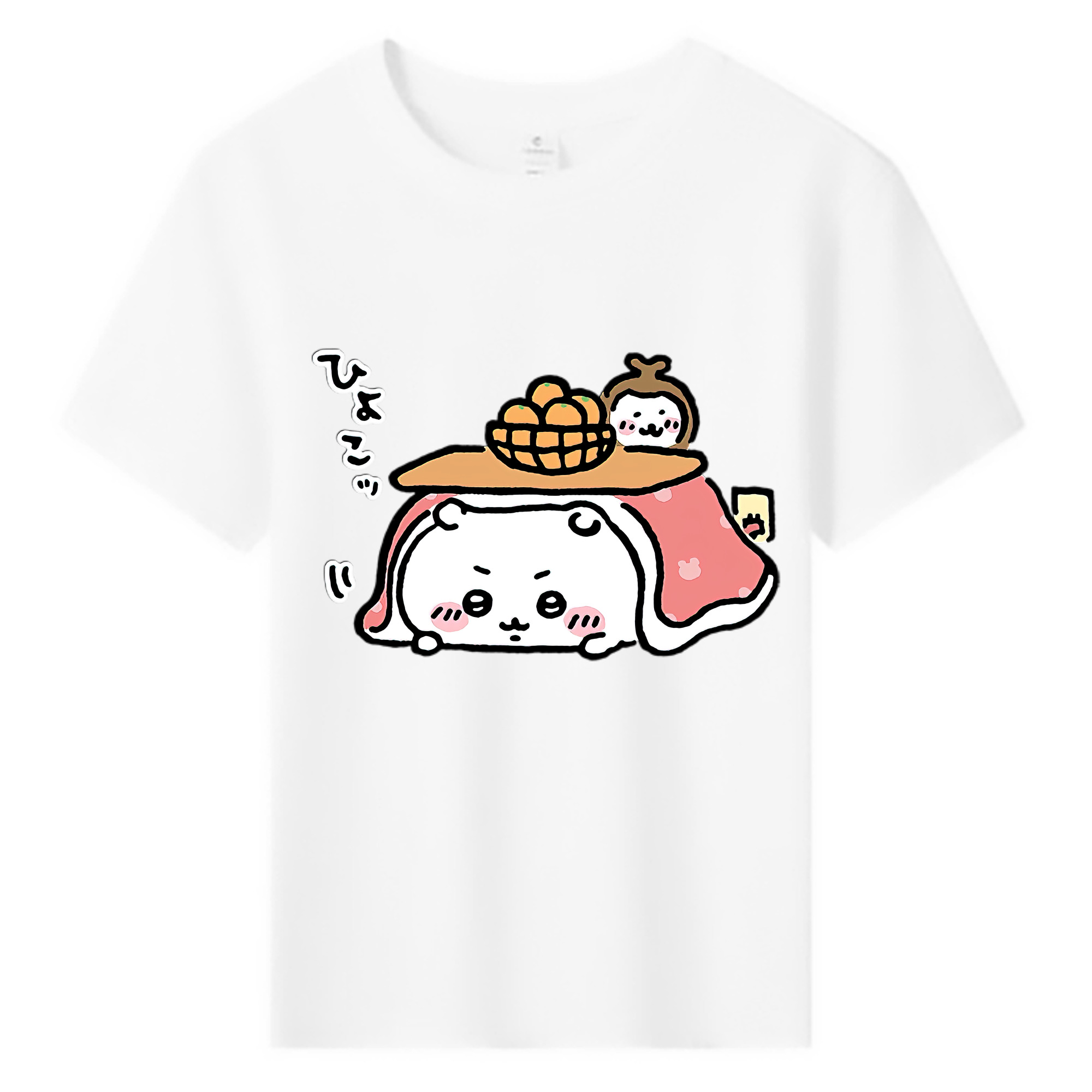 （画像用） ちいかわ ちいかわ Chii-kawa chiikawa 綿100％キッズTシャツ（フロントプリント）