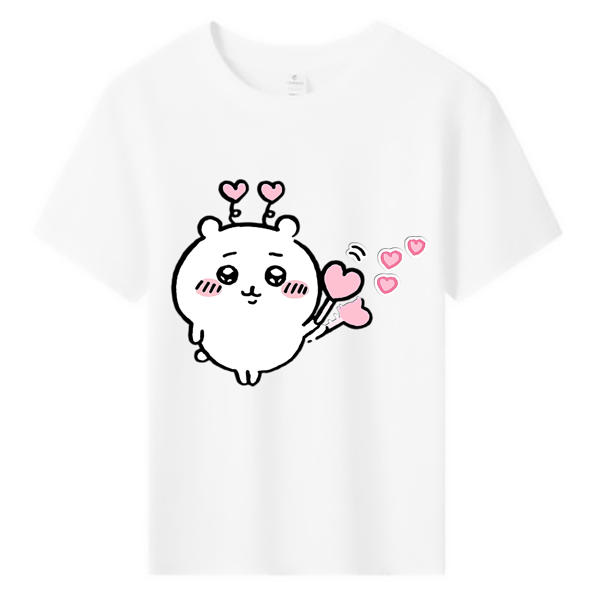 （画像用） ちいかわ ちいかわ Chii-kawa chiikawa 綿100％キッズTシャツ（フロントプリント）