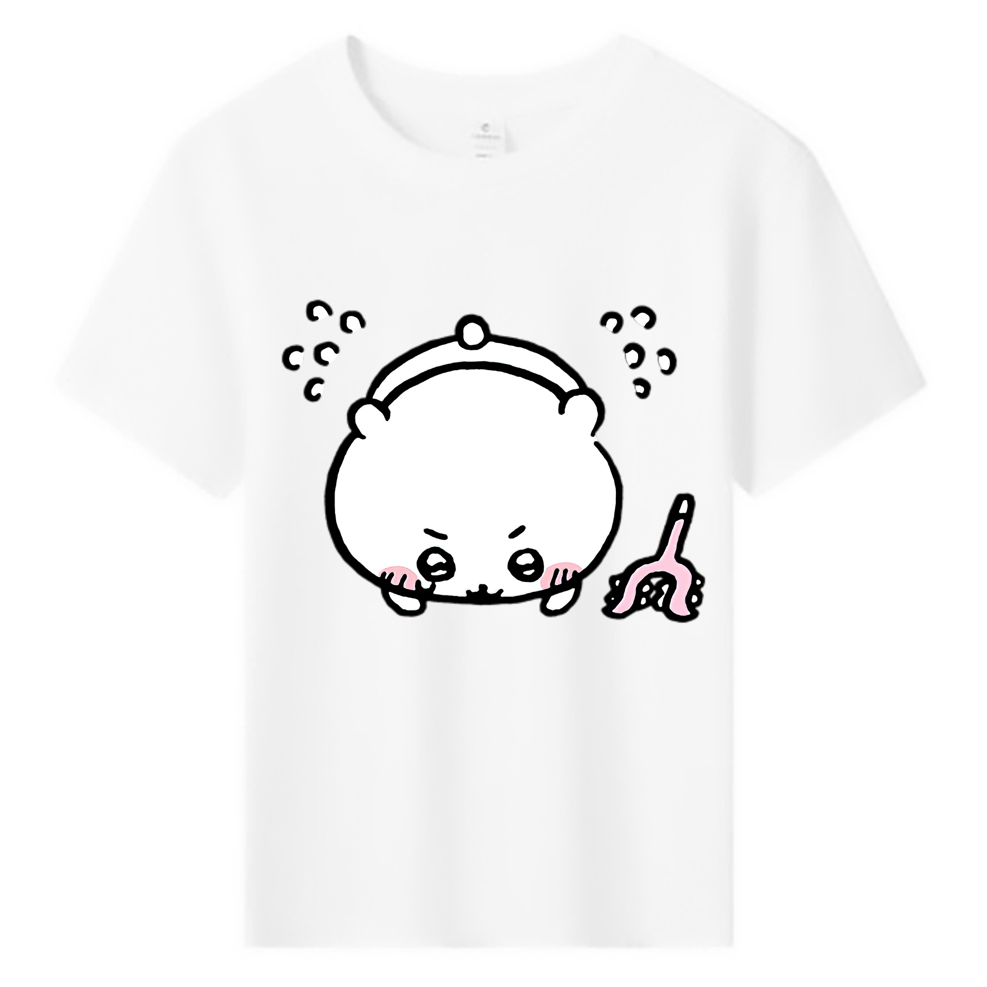 （画像用） ちいかわ ちいかわ Chii-kawa chiikawa 綿100％キッズTシャツ（フロントプリント）