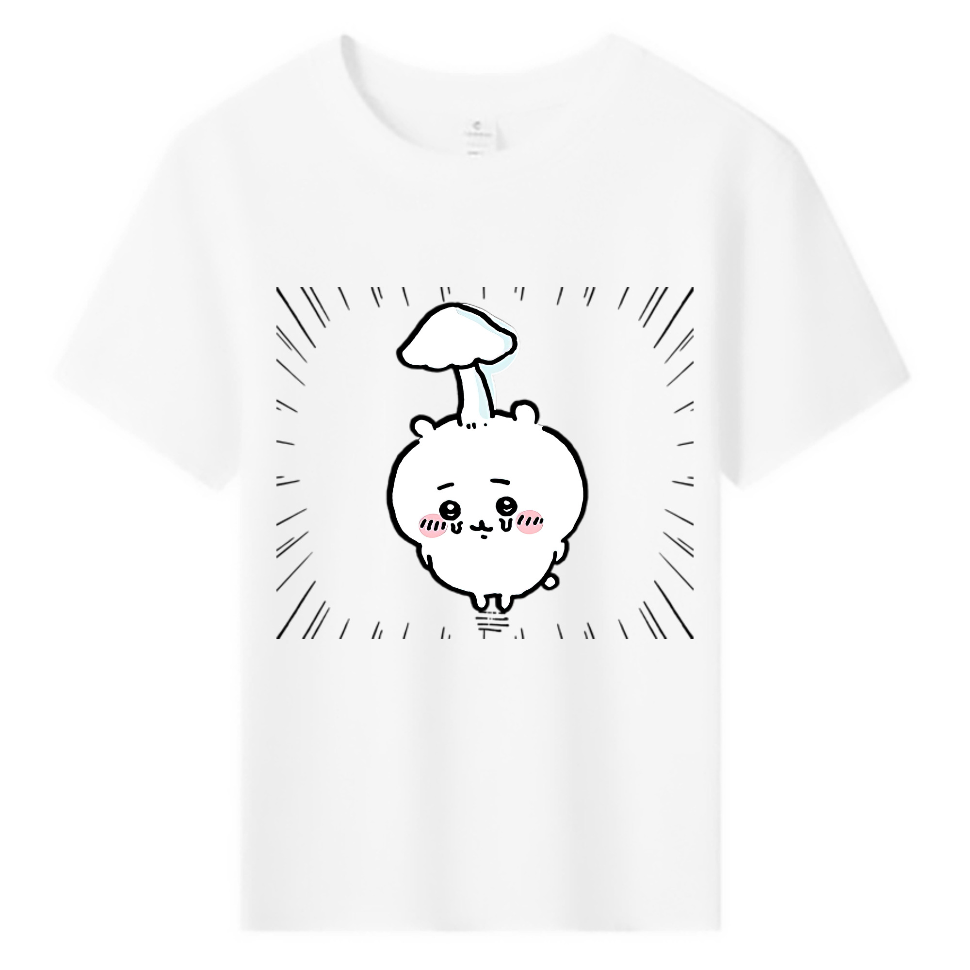 （画像用） ちいかわ ちいかわ Chii-kawa chiikawa 綿100％キッズTシャツ（フロントプリント）