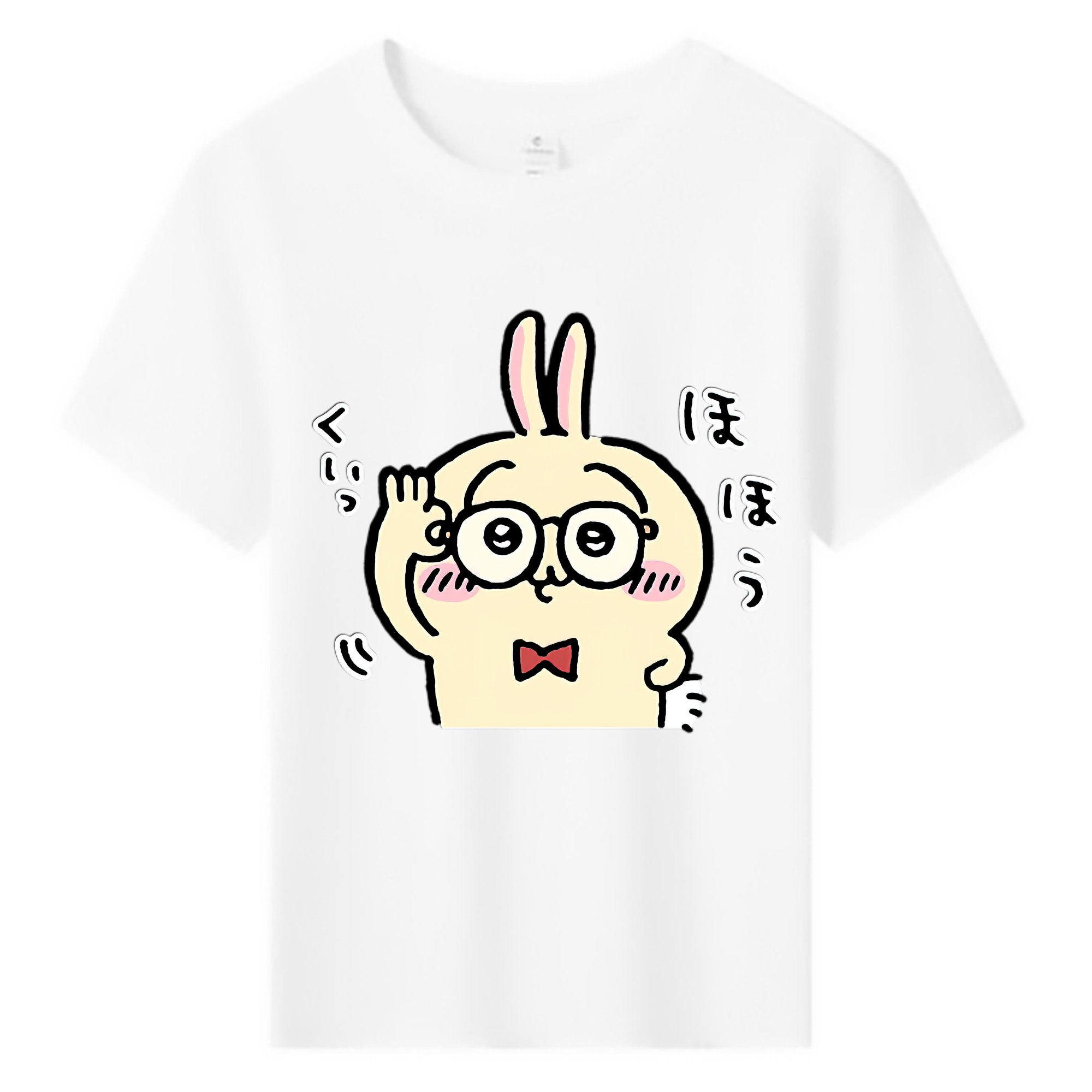 （画像用） ちいかわ うさぎ Chii-kawa usagi 綿100％キッズTシャツ（フロントプリント）