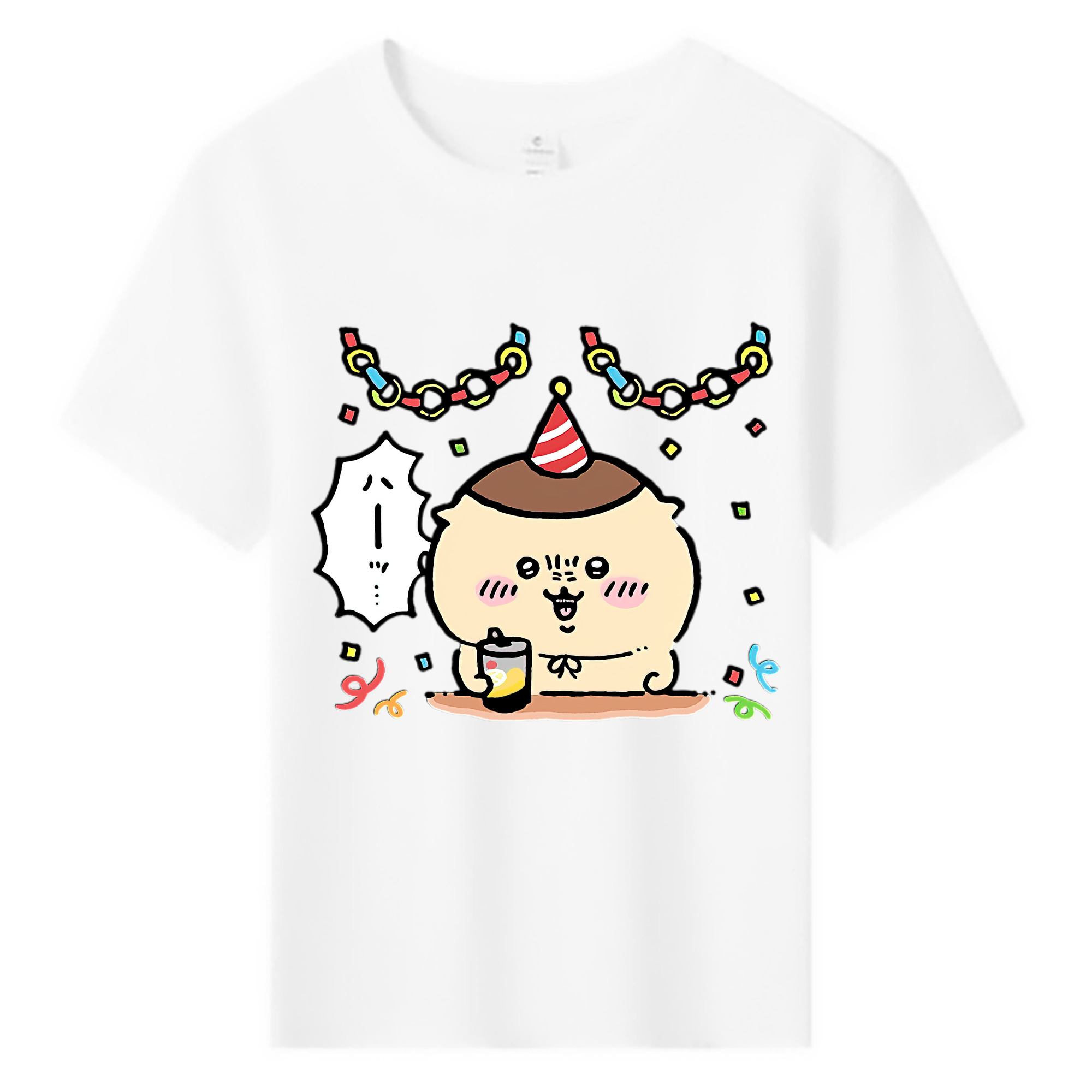 （画像用） ちいかわ くりまんじゅう Chii-kawa kuri manjū 綿100％キッズTシャツ（フロントプリント）
